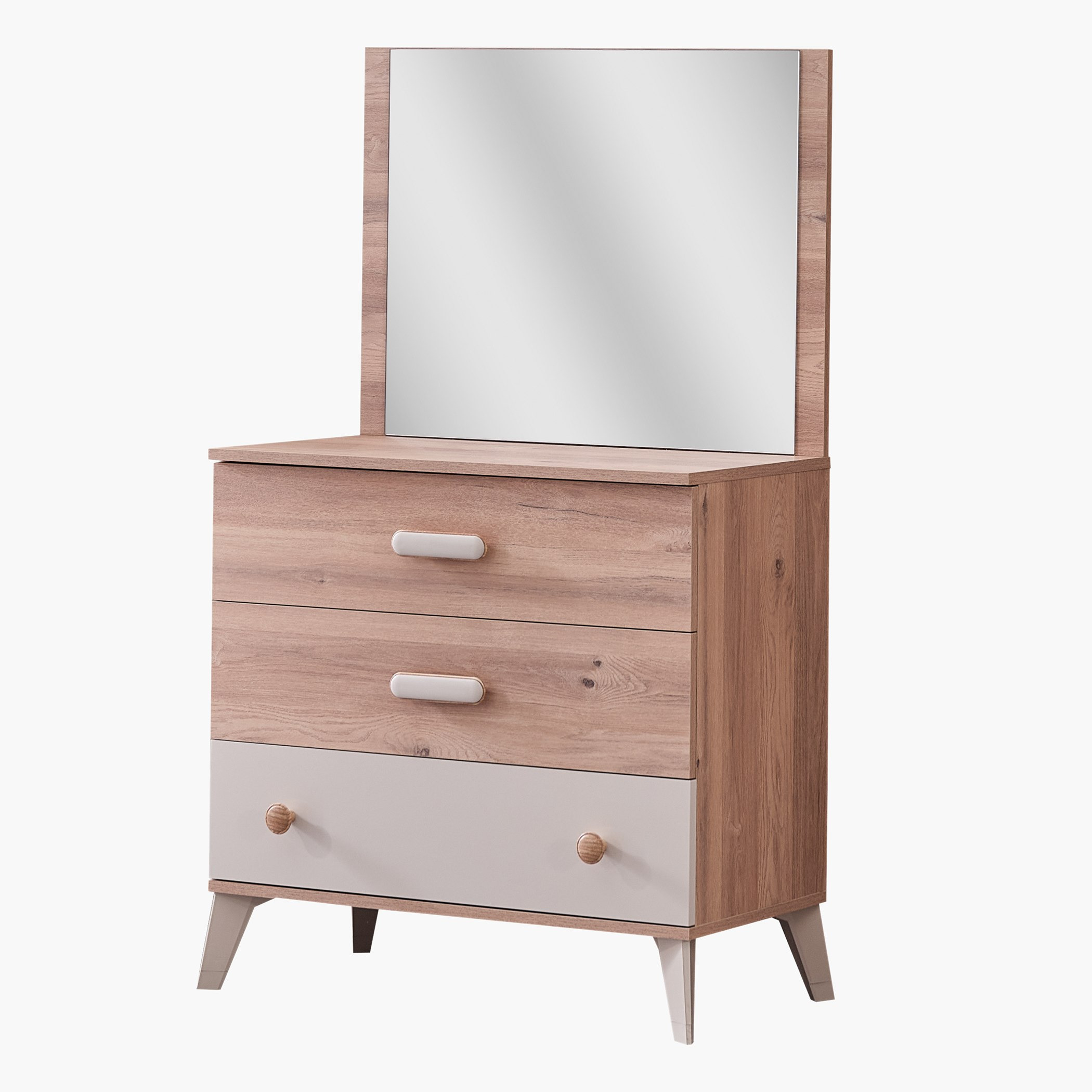 Movo Napoli 3-Drawer Dresser with Mirror-hbxfurniture-kidsroom-kidsdressersandmirrors-image-3