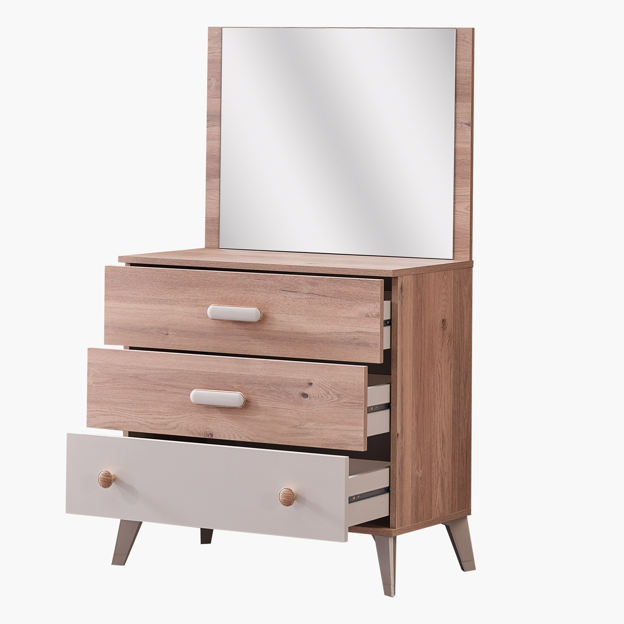 Movo Napoli 3-Drawer Dresser with Mirror-hbxfurniture-kidsroom-kidsdressersandmirrors-image-4