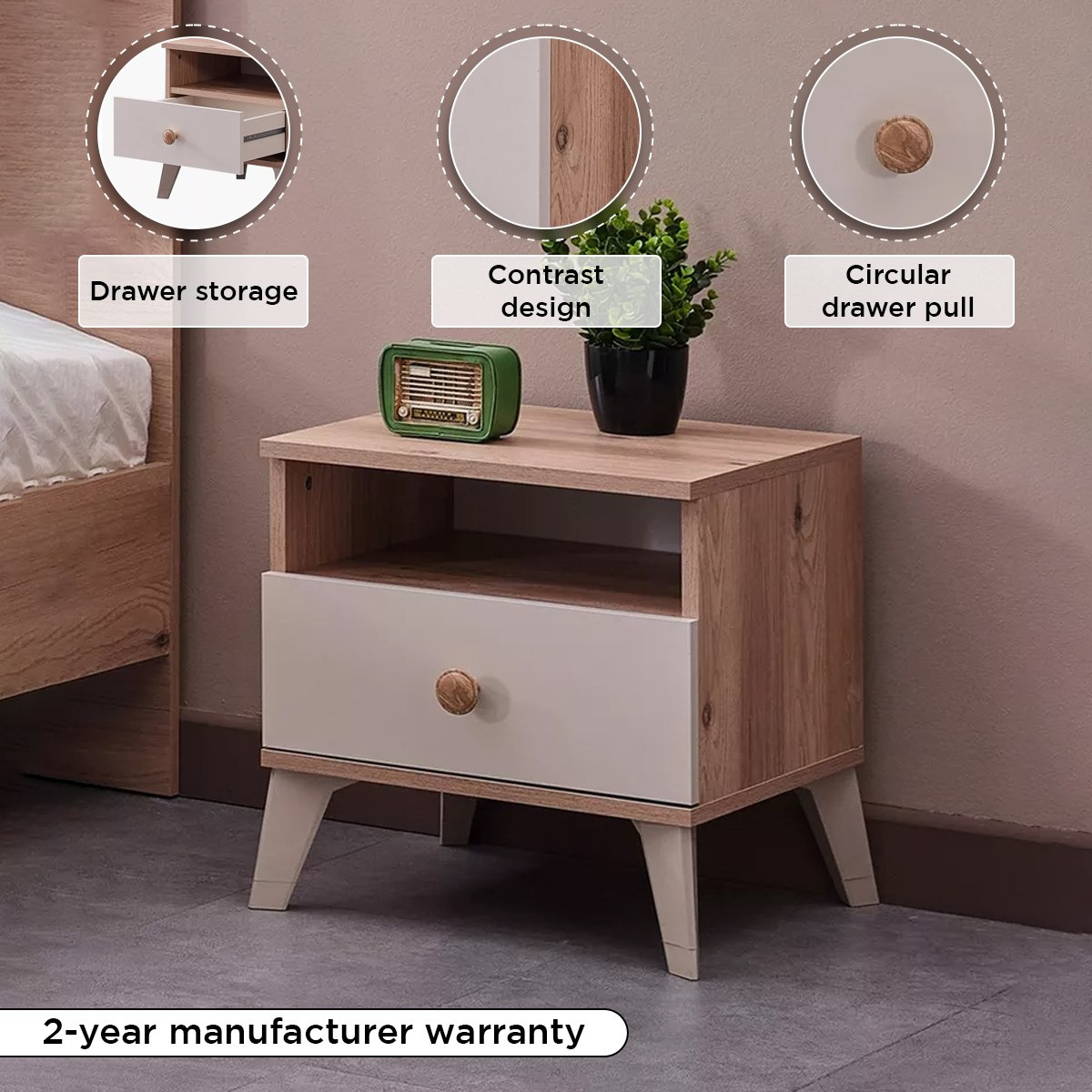 طاولة سرير جانبية بدرج - نابولي من موڤو-hbxkidsandyouth-nightstands-image-5