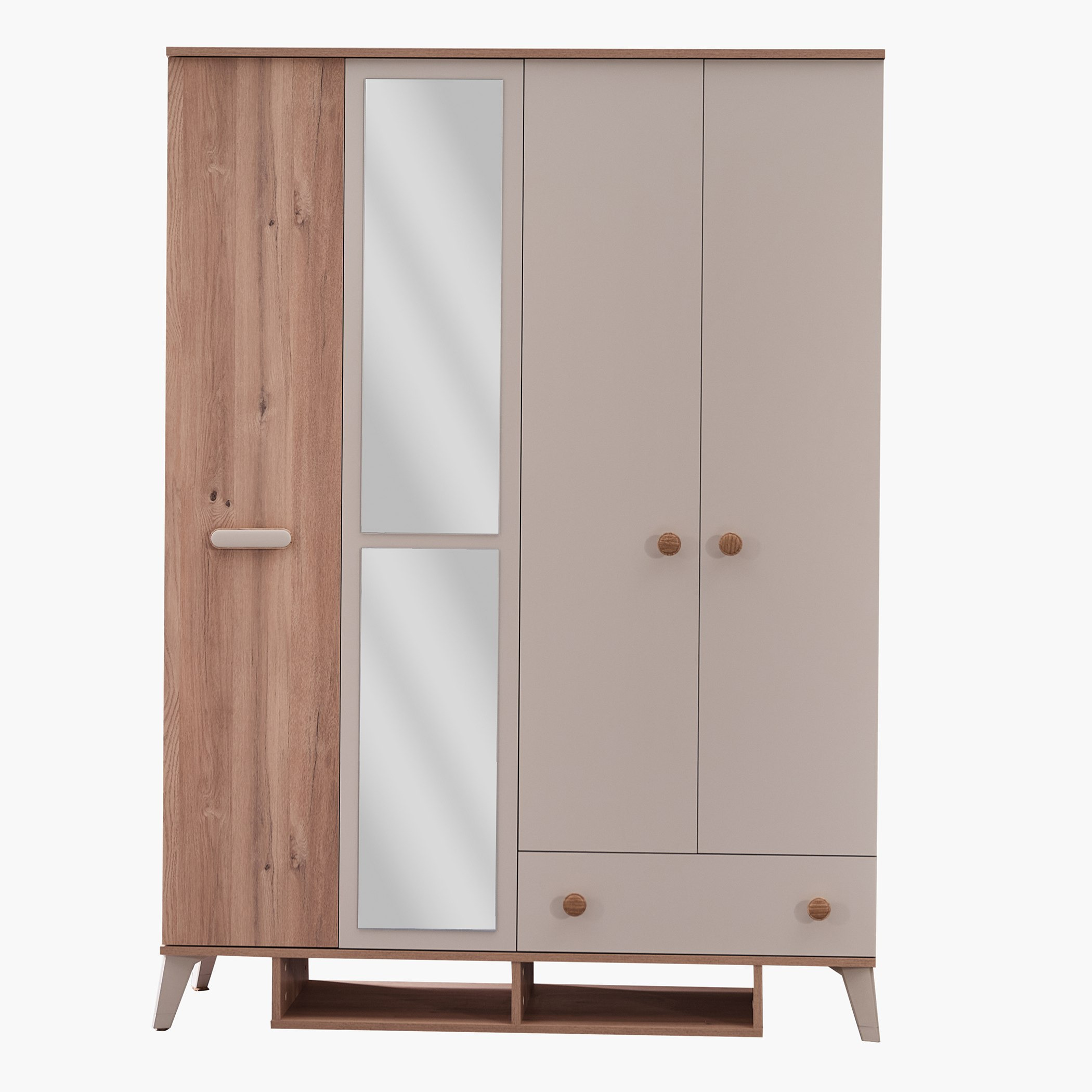 خزانة ملابس 4 أبواب مع درج ومرآة - نابولي من موڤو-hbxfurniture-wardrobes-image-4