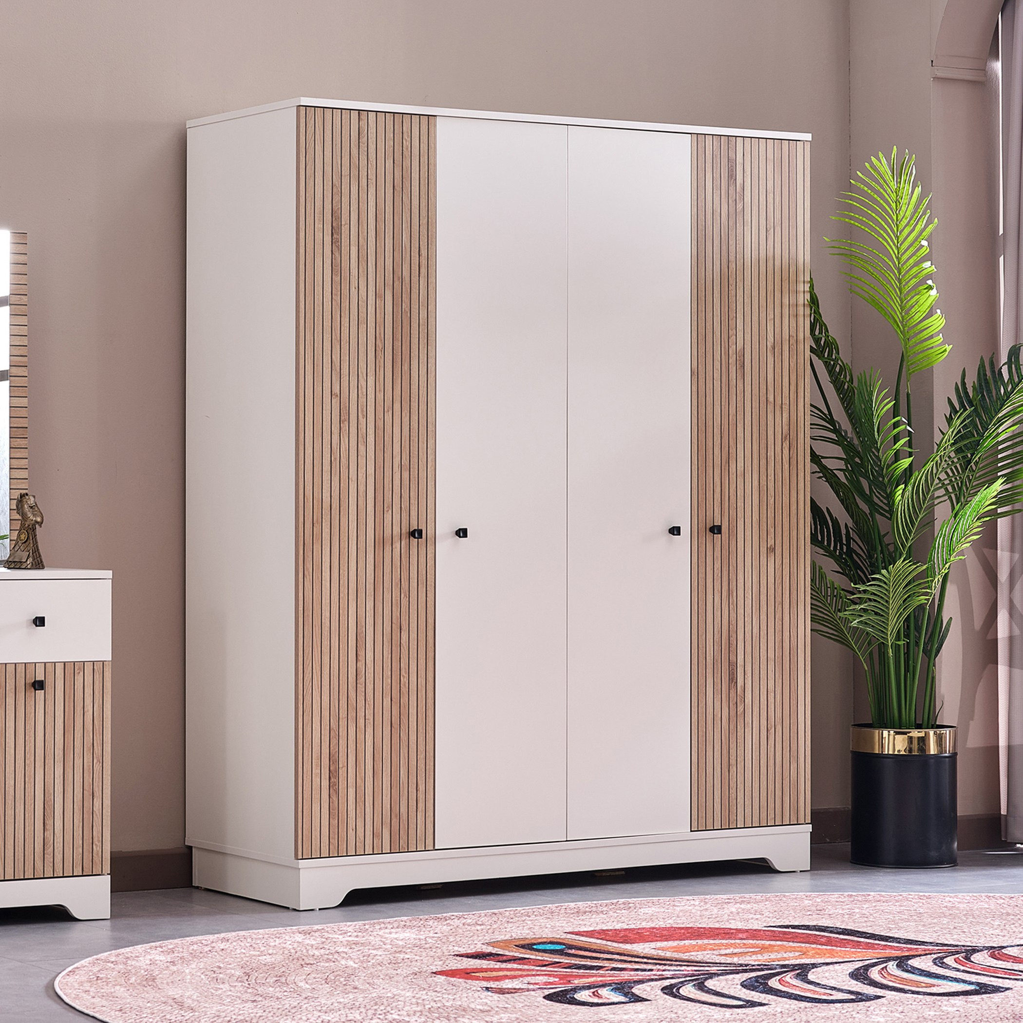 Movo Polo 4-Door Wardrobe-hbxfurniture-wardrobes-image-2