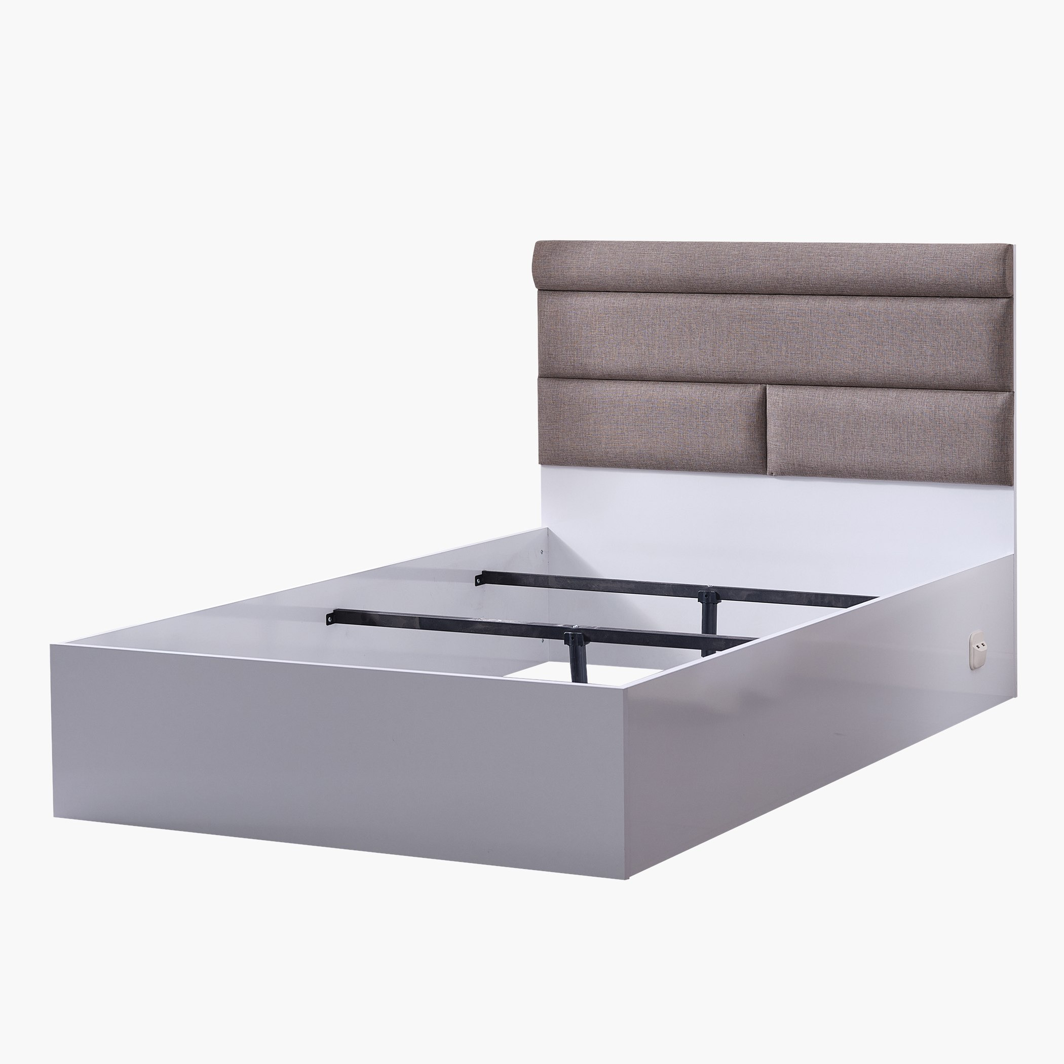 Star Smart Twin Bed with Upholstered Headboard - 120x200 cm-hbxbedroom-bedsandbedsets-beds-twin-image-11