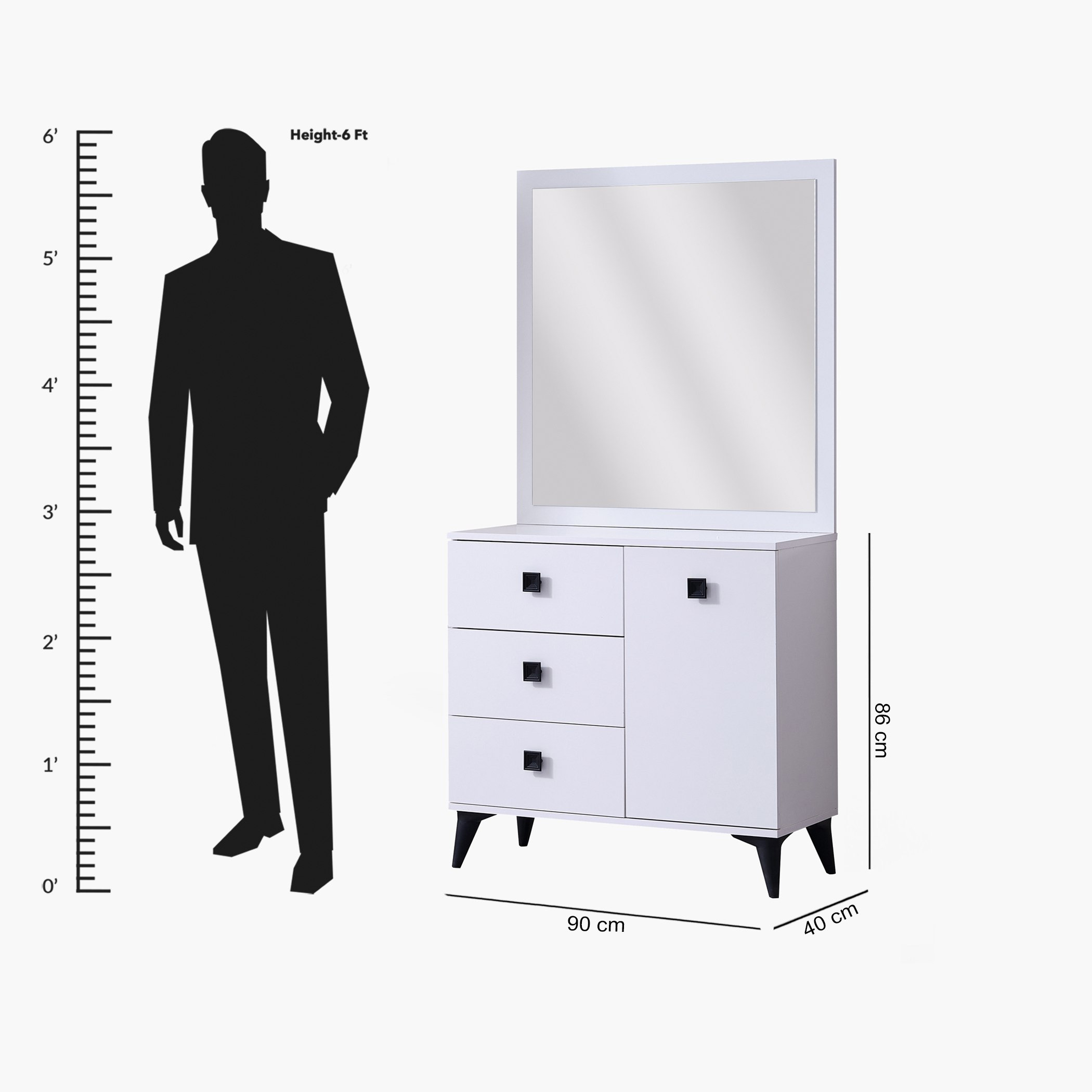 Star 3-Drawer Dresser with Mirror and Door-hbxfurniture-kidsroom-kidsdressersandmirrors-image-13