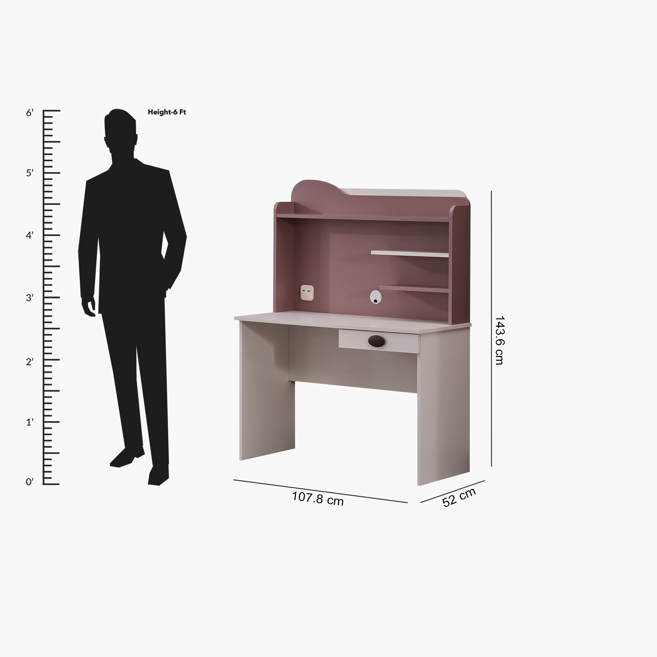 مكتب دراسة ذكي ووحدة تخزين من مايبل-hbxfurniture-office-desks-image-14