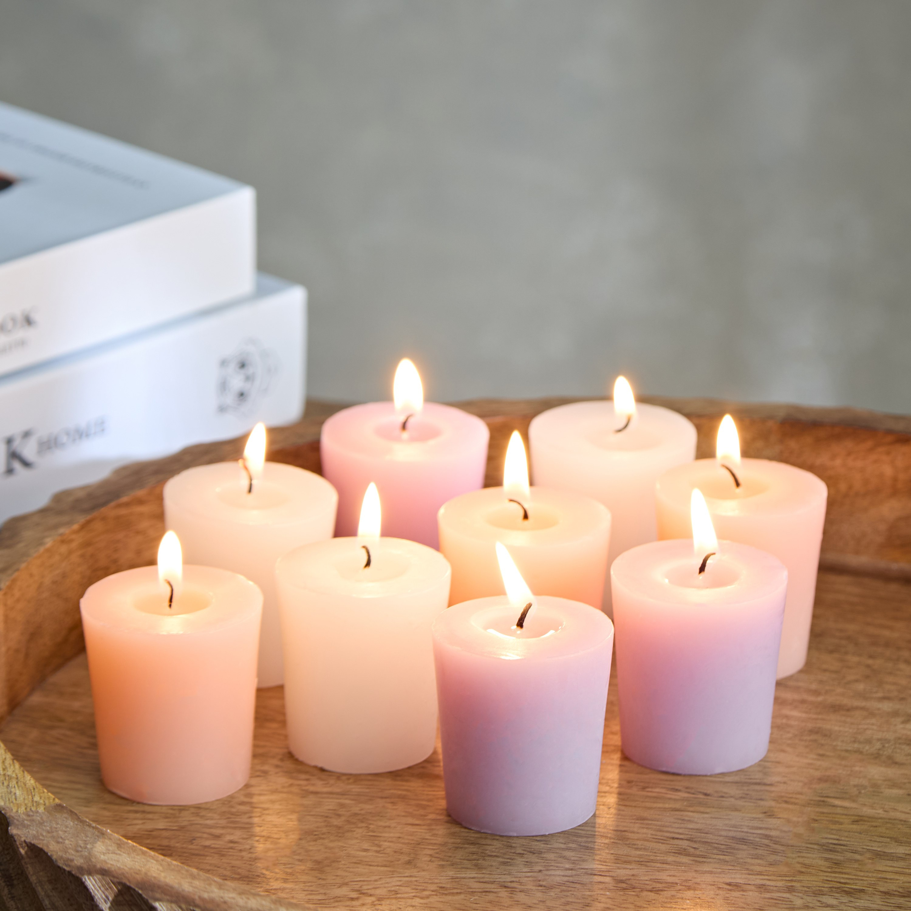 مجموعة شموع 6 قطع روز جاردن من قارا - 48 جم-hbxlivingroom-decorandaccessories-candles-image-4