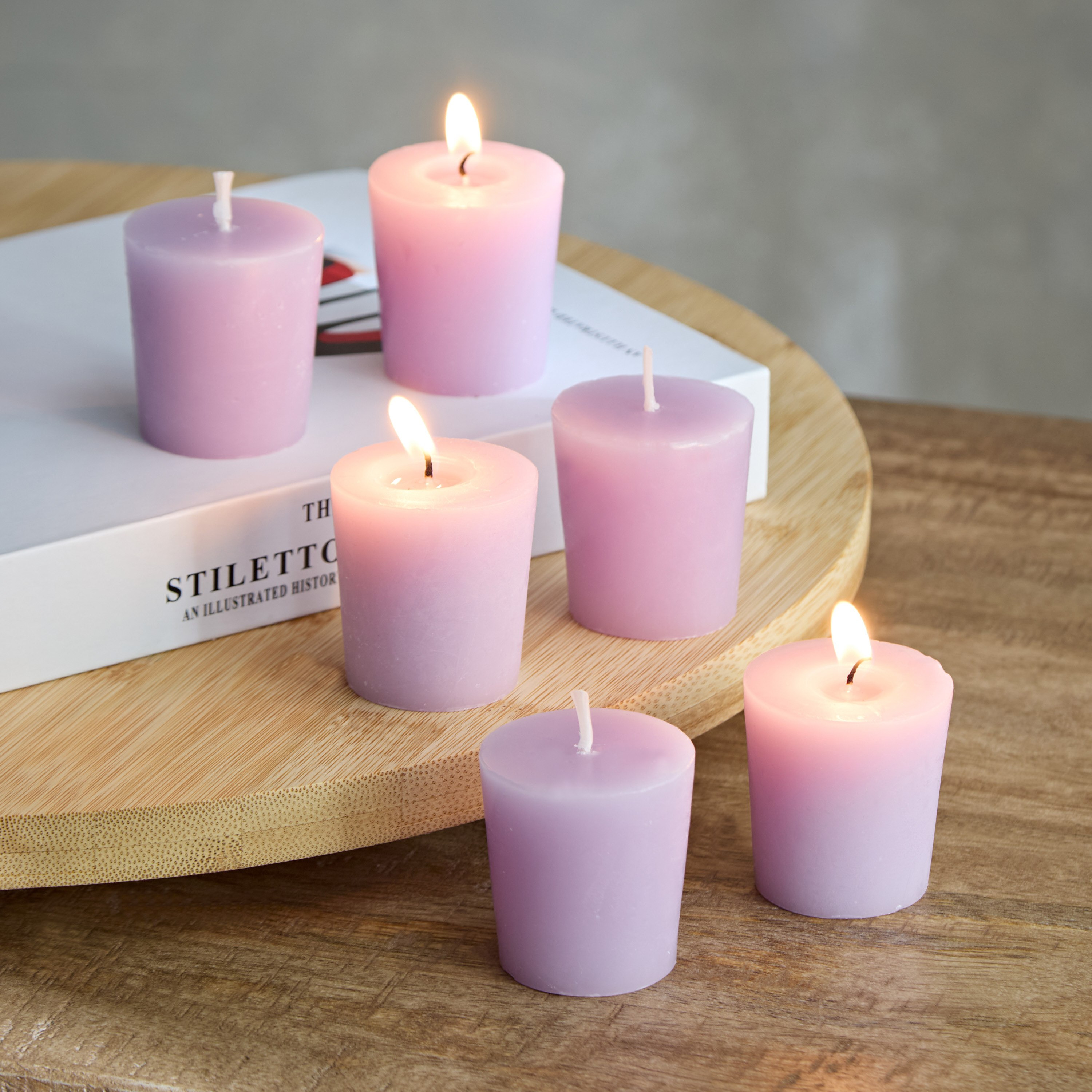 مجموعة شموع باللافندر والكاموميل 6 قطع من قارا - 48 جم-hbxlivingroom-decorandaccessories-candles-image-2