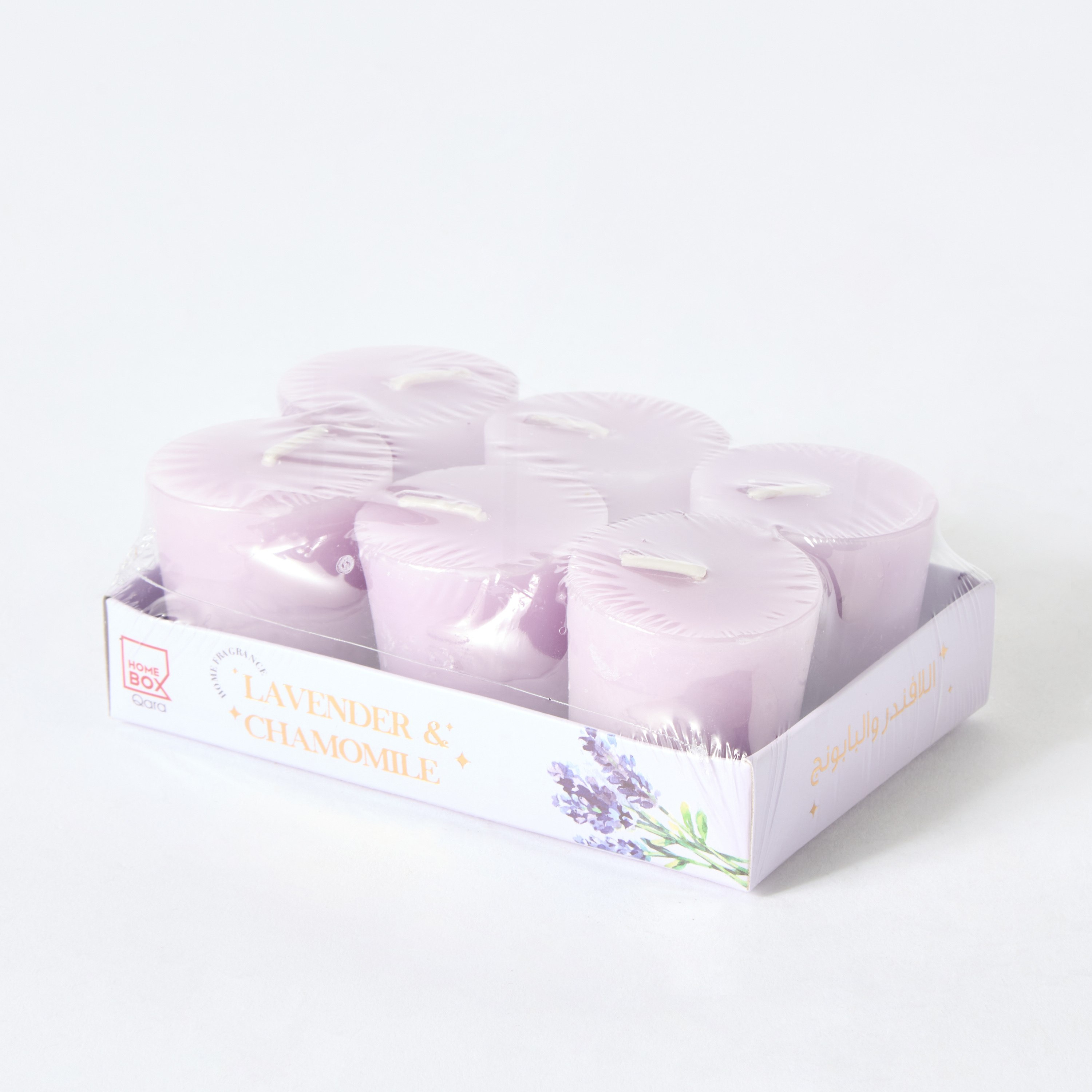 مجموعة شموع باللافندر والكاموميل 6 قطع من قارا - 48 جم-hbxlivingroom-decorandaccessories-candles-image-5