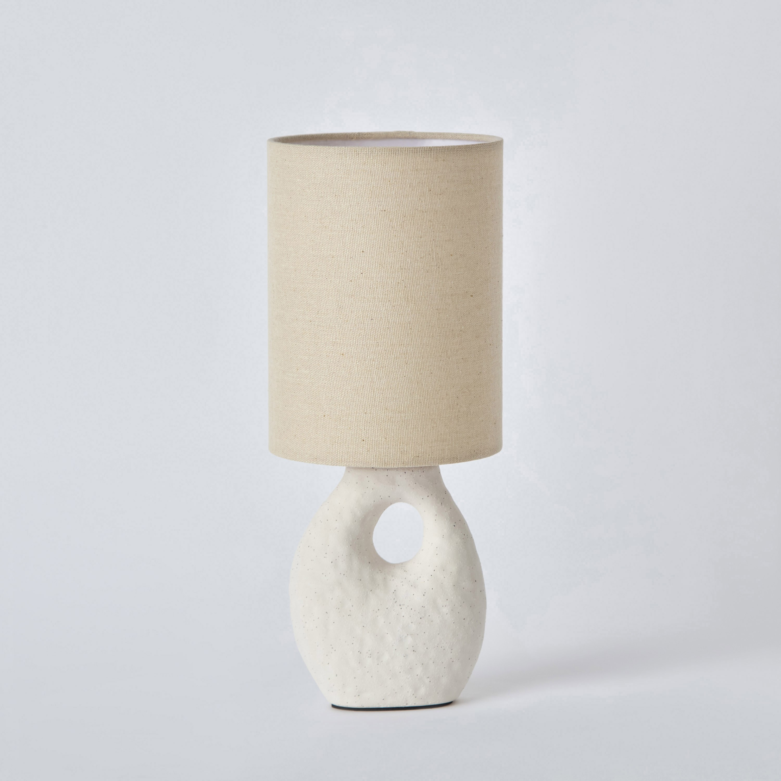 Amelie Table Lamp with Ceramic Base and Linen Shade - 32 cm-hbxbedroom-lighting-tablelamps-image-6