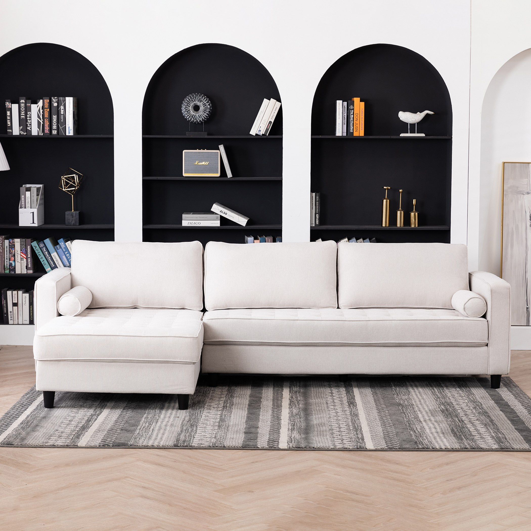 كنبة ركنية يسار 4 مقاعد قماش من كينسي-hbxlivingroom-sofasandarmchairs-cornersofas-image-1