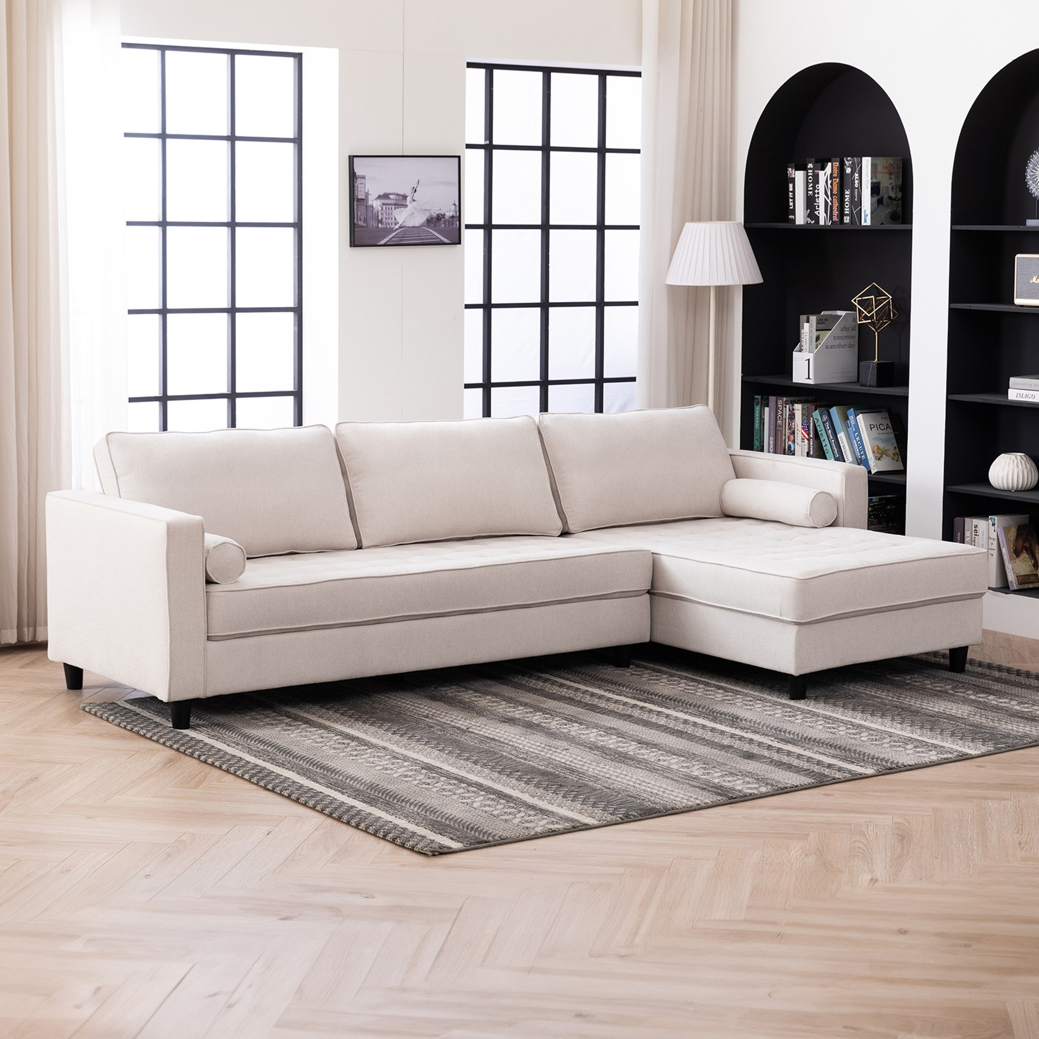 كنبة ركنية يمين 4 مقاعد قماش من كينسي-hbxlivingroom-sofasandarmchairs-cornersofas-image-2