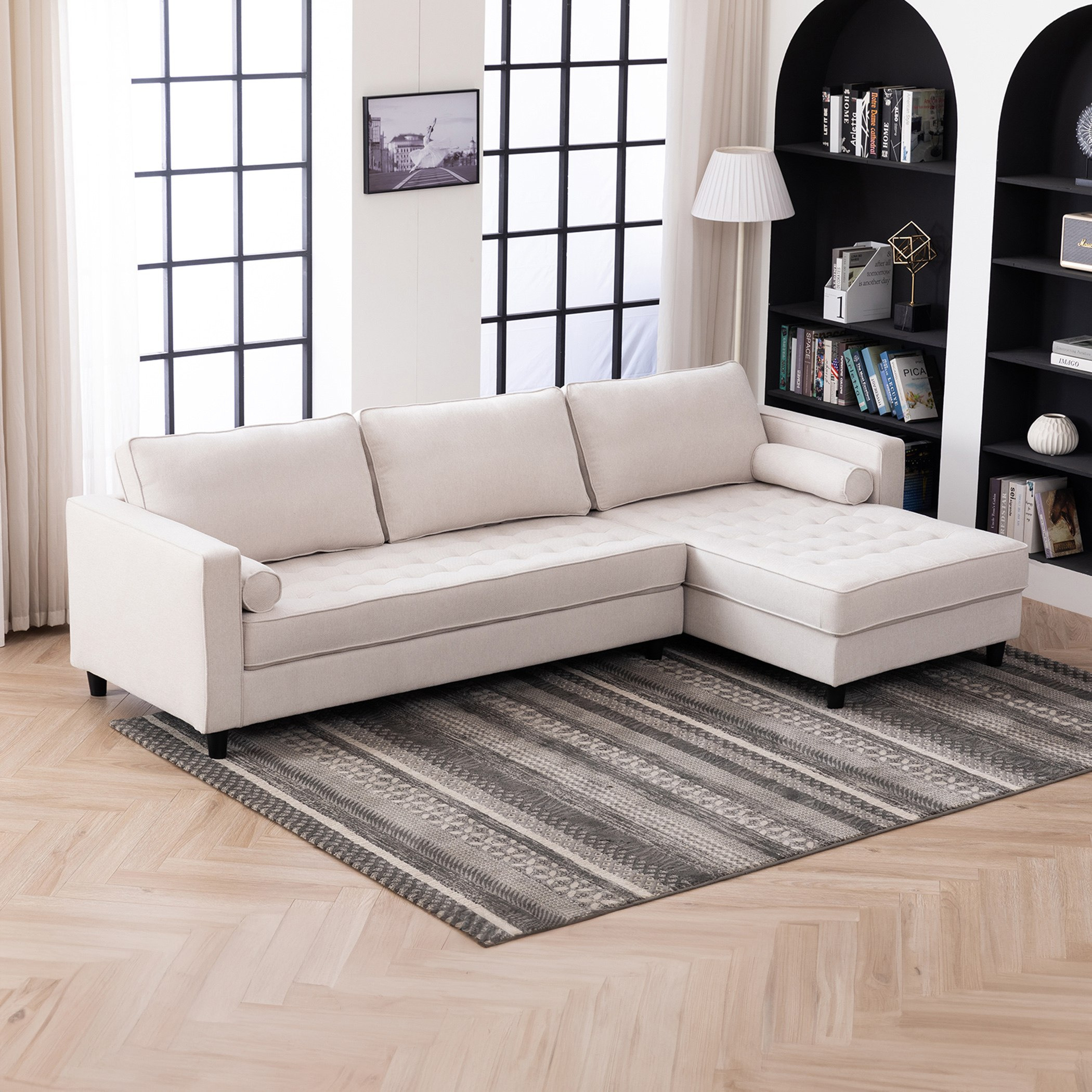 كنبة ركنية يمين 4 مقاعد قماش من كينسي-hbxlivingroom-sofasandarmchairs-cornersofas-image-4