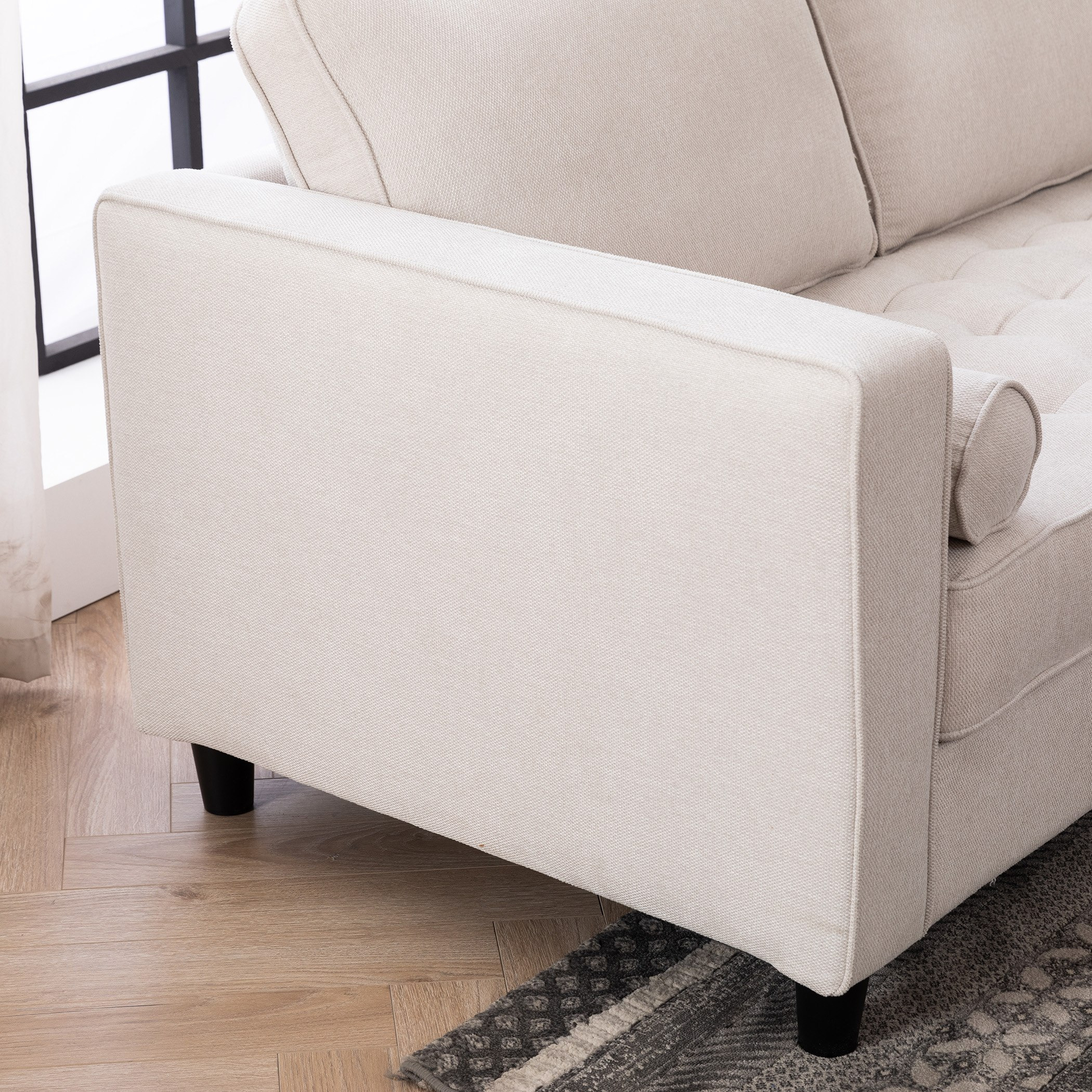 كنبة قماش 3 مقاعد مع 2 وسادة مستديرة من كينزي-hbxlivingroom-sofasandarmchairs-sofas-image-7