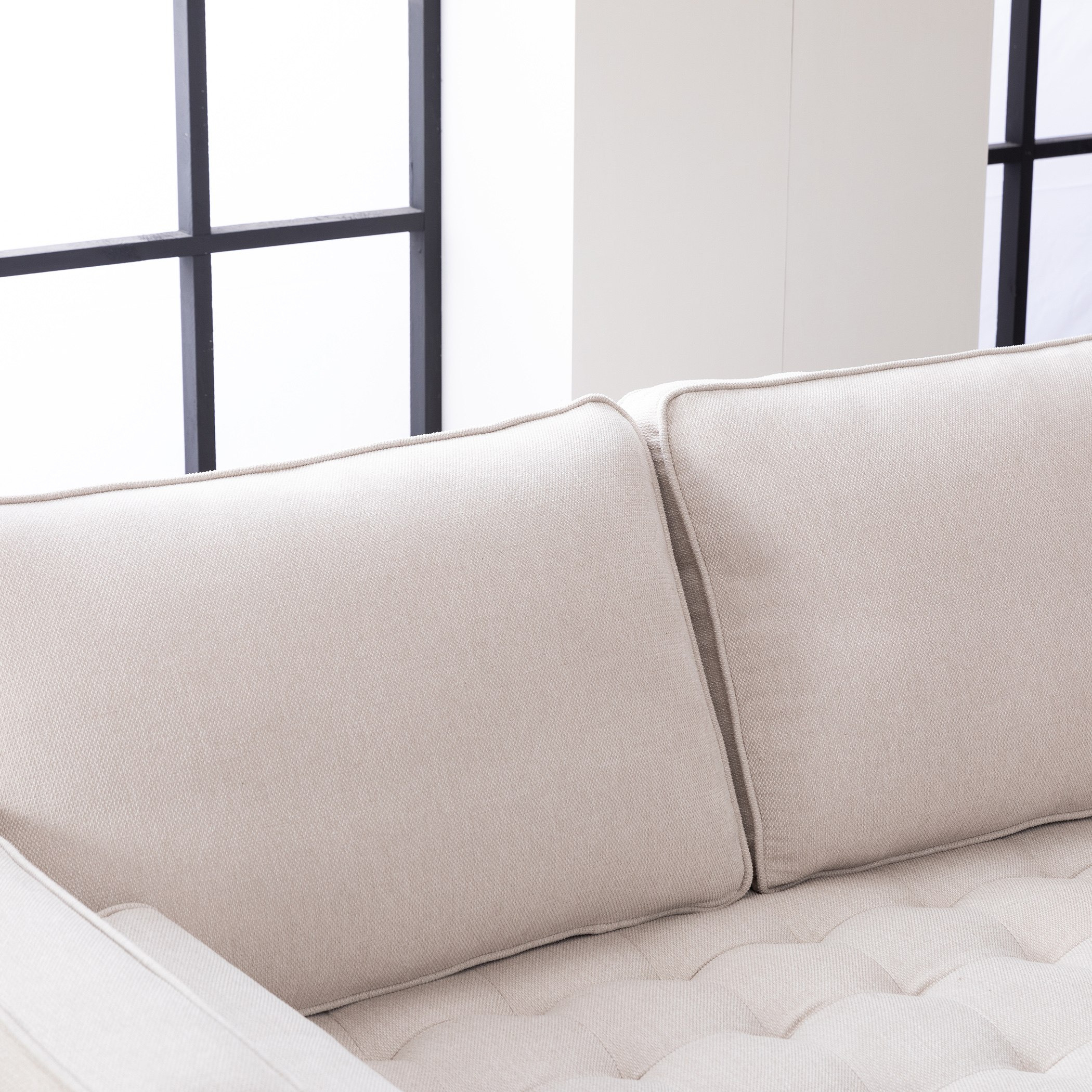كنبة قماش مقعدين مع 2 وسادة مستديرة من كينزي-hbxlivingroom-sofasandarmchairs-sofas-image-7