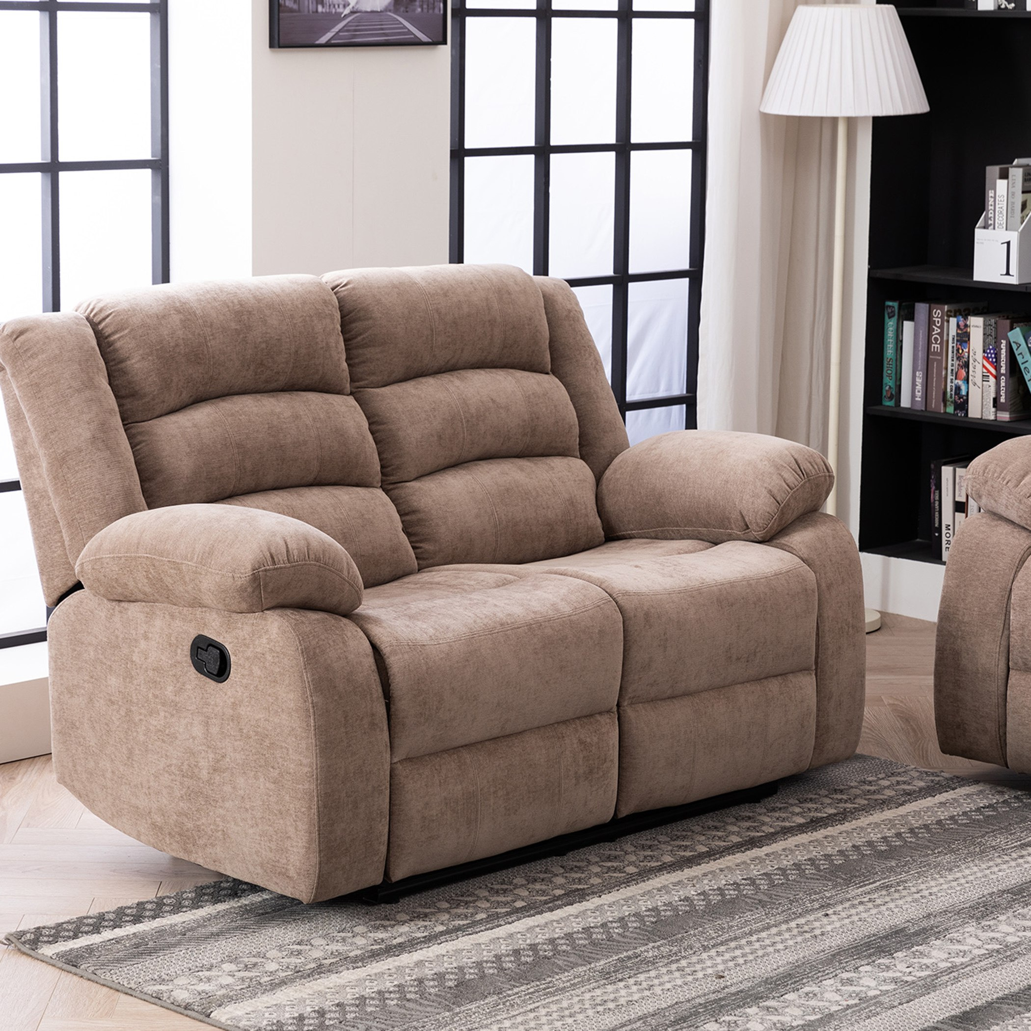 كنبة استرخاء قماش مقعدين من كوستواي-hbxlivingroom-sofasandarmchairs-sofas-image-1