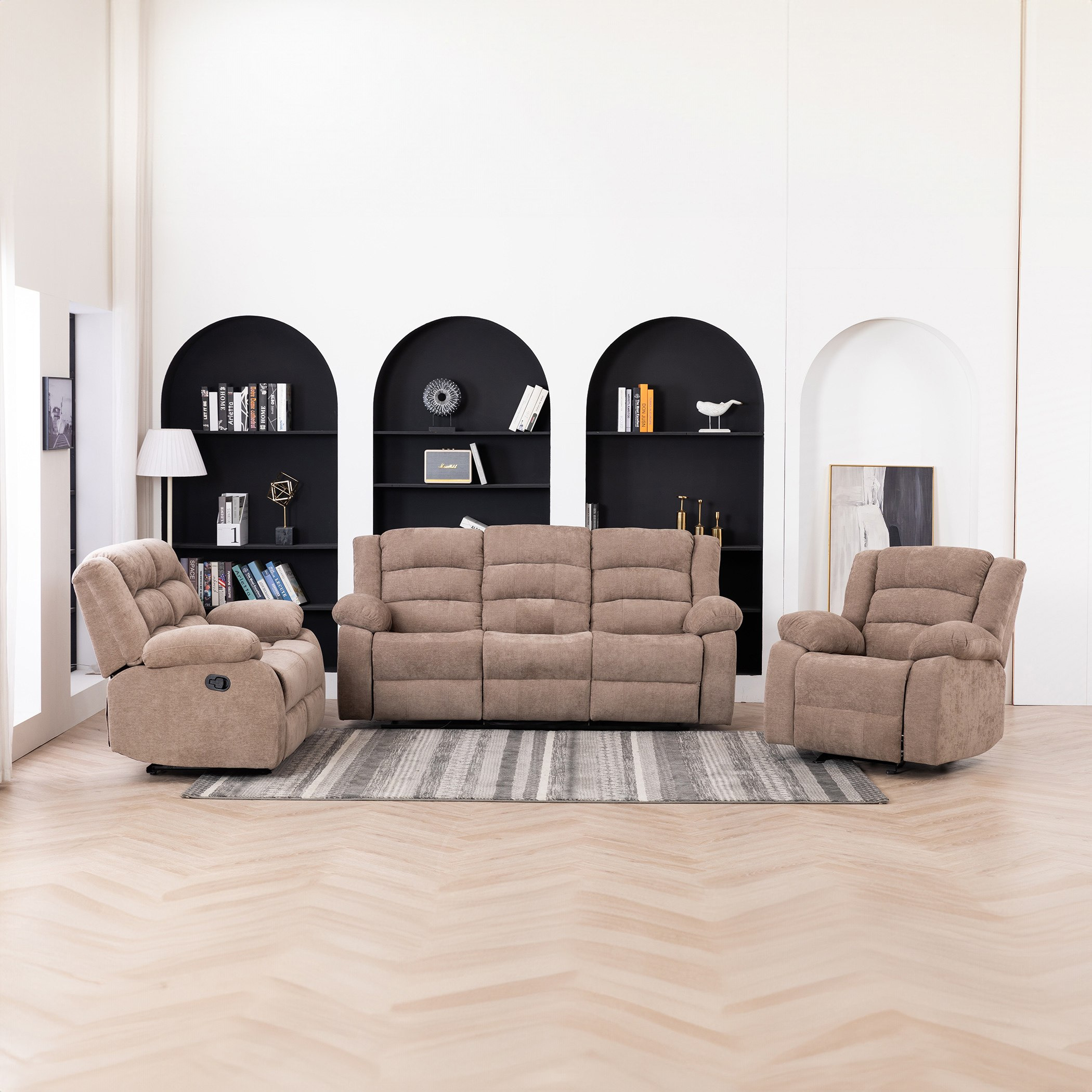 كنبة استرخاء قماش مقعدين من كوستواي-hbxlivingroom-sofasandarmchairs-sofas-image-16