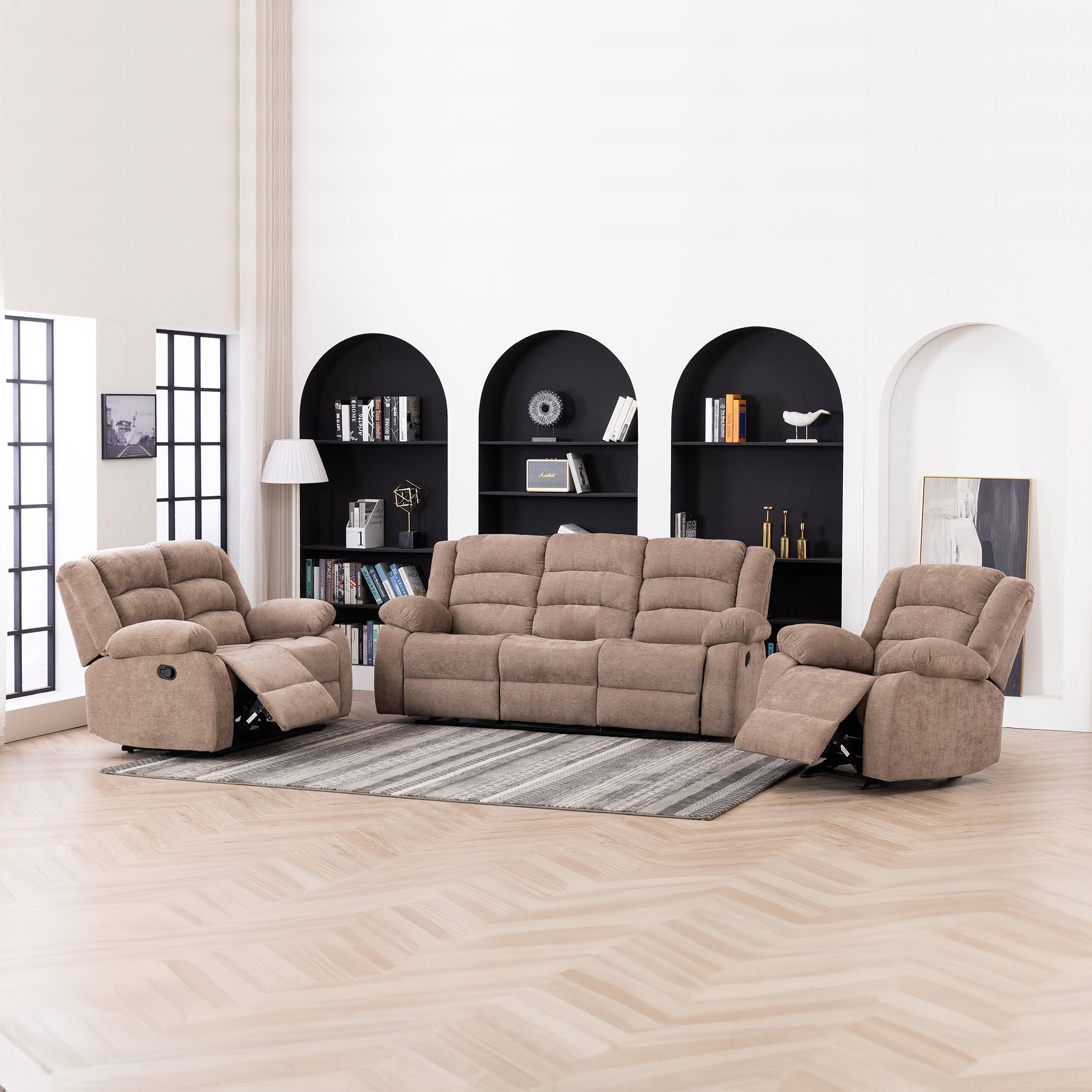 كرسي استرخاء بمساند ذراعين قماش مع جليدر من كوستواي-hbxlivingroom-sofasandarmchairs-sofas-image-10