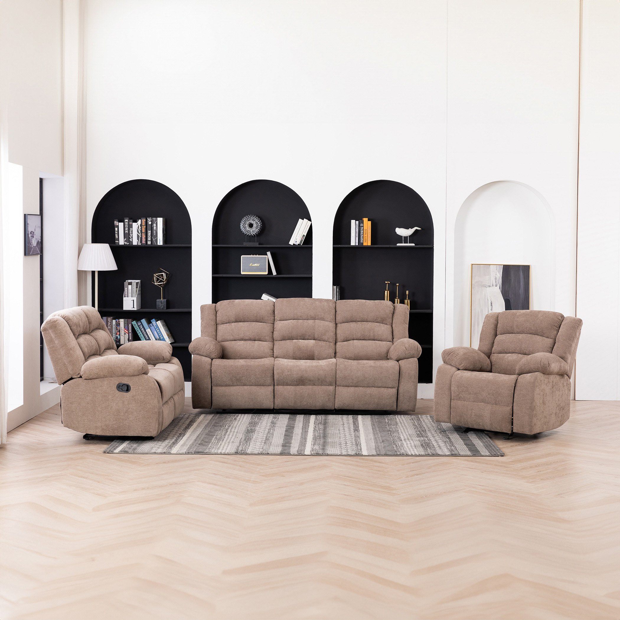 كرسي استرخاء بمساند ذراعين قماش مع جليدر من كوستواي-hbxlivingroom-sofasandarmchairs-sofas-image-12