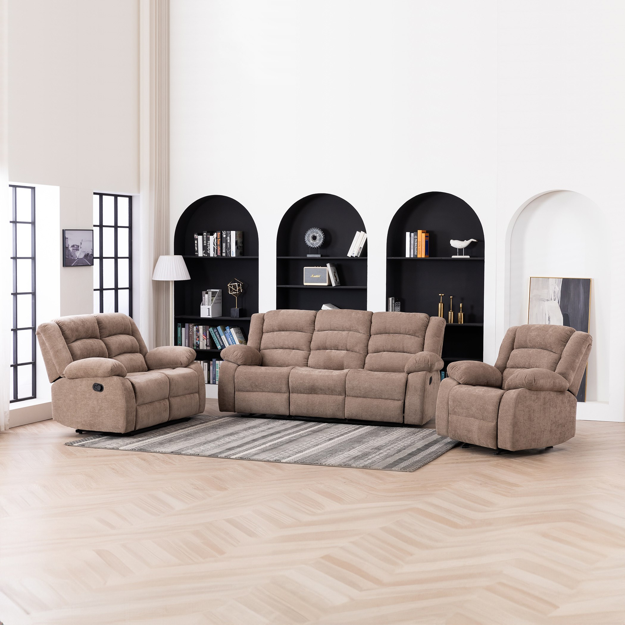 كرسي استرخاء بمساند ذراعين قماش مع جليدر من كوستواي-hbxlivingroom-sofasandarmchairs-sofas-image-6