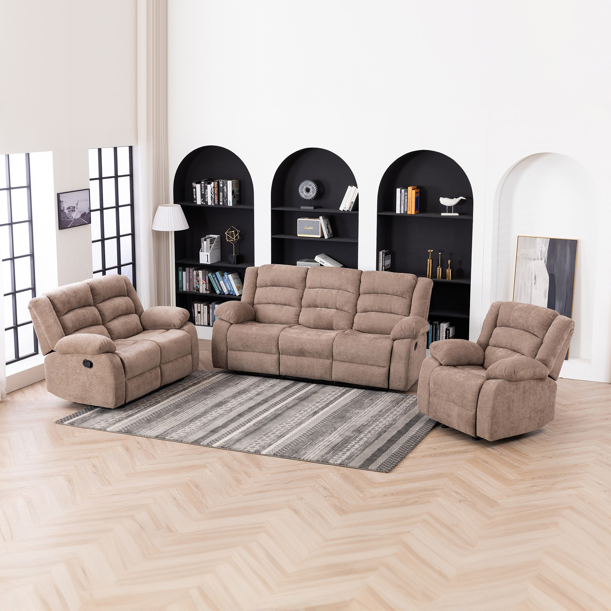 كرسي استرخاء بمساند ذراعين قماش مع جليدر من كوستواي-hbxlivingroom-sofasandarmchairs-sofas-image-7