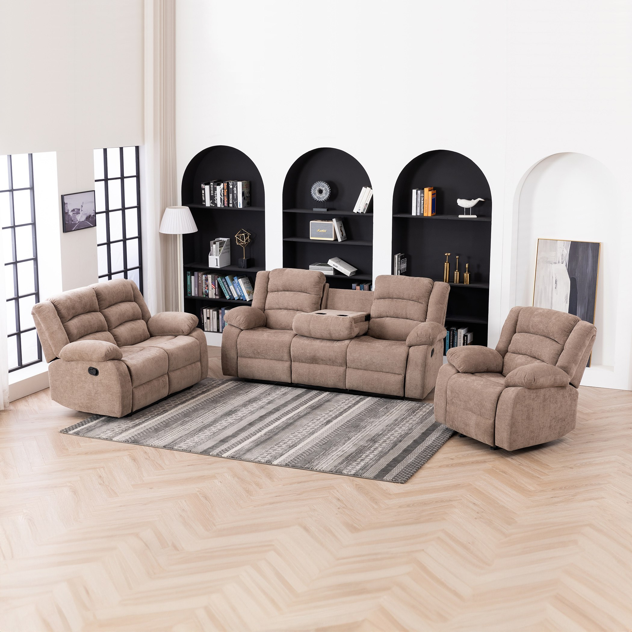 كرسي استرخاء بمساند ذراعين قماش مع جليدر من كوستواي-hbxlivingroom-sofasandarmchairs-sofas-image-8