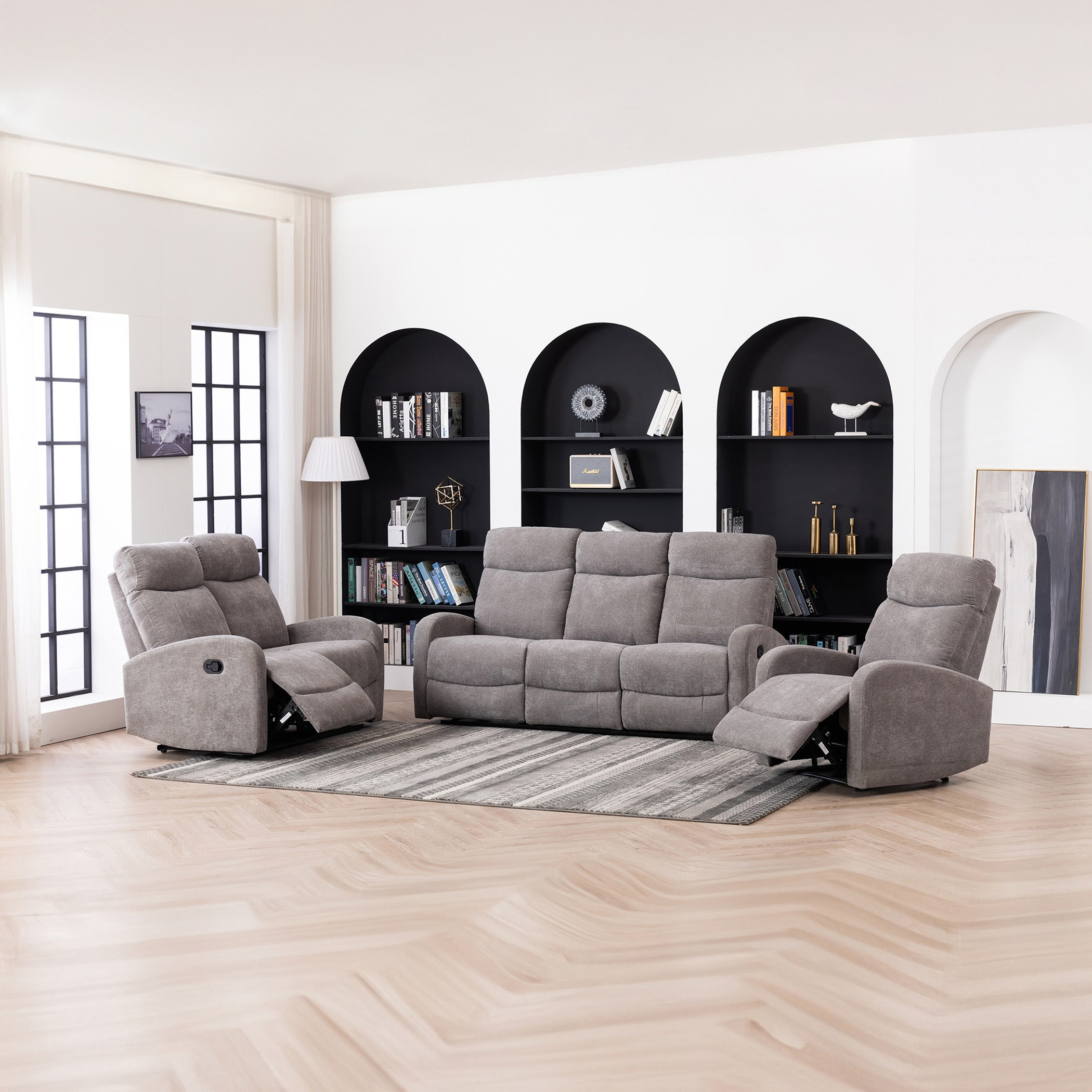 كنبة استرخاء قماش 3 مقاعد من ديروين-hbxlivingroom-sofasandarmchairs-sofas-image-11