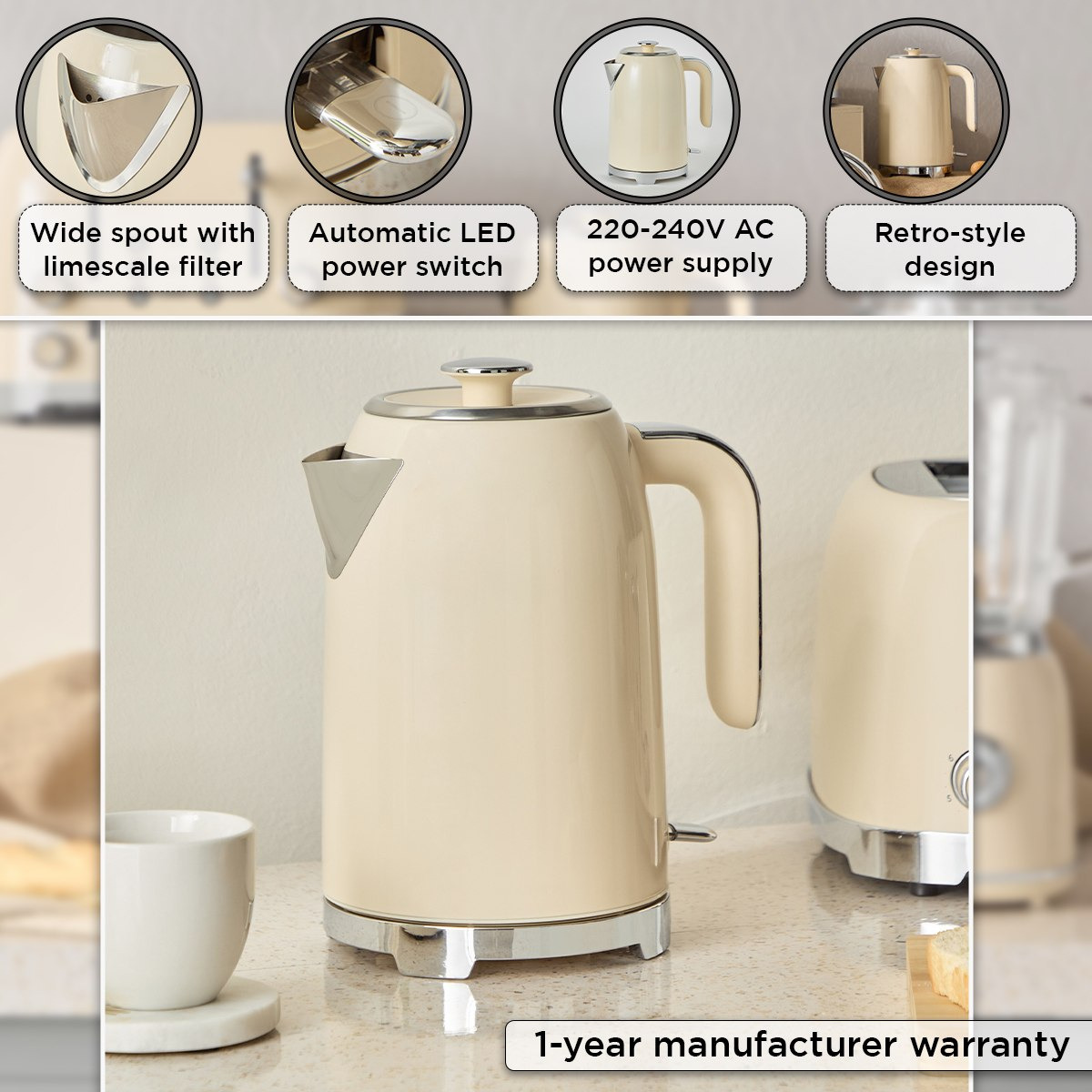 غلاية أوتوماتيكية 2200 واط من إلكترا - 1.7 لتر-hbxhomeware-hbxkitchen-image-4