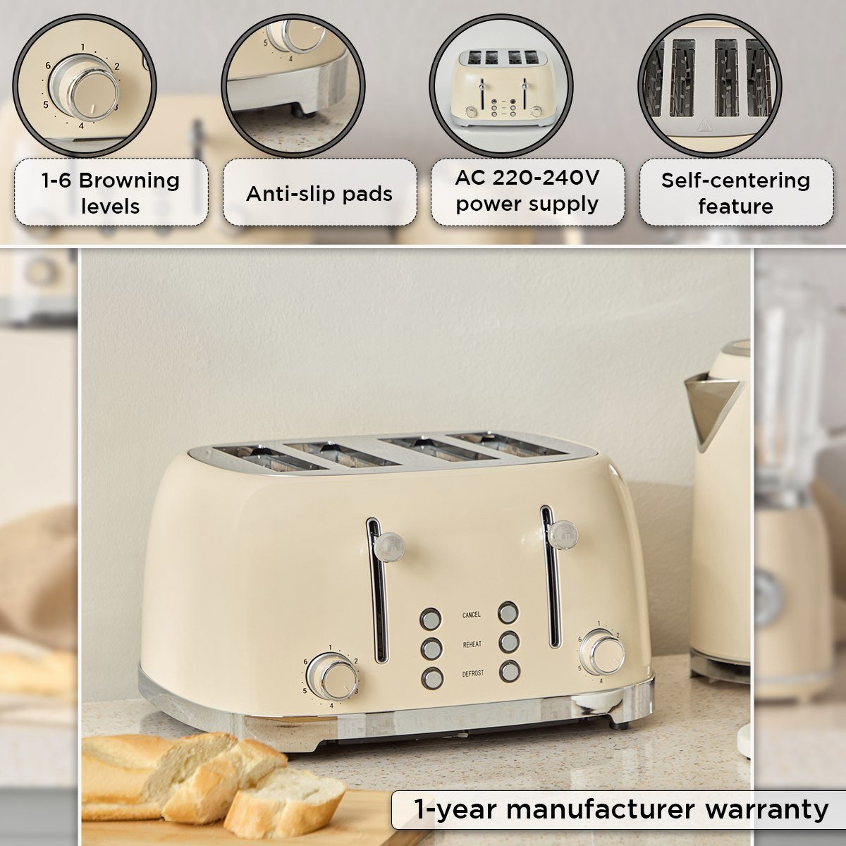 محمصة 4 شرائح من إلكترا - 1630 واط-hbxhomeware-hbxkitchen-image-4