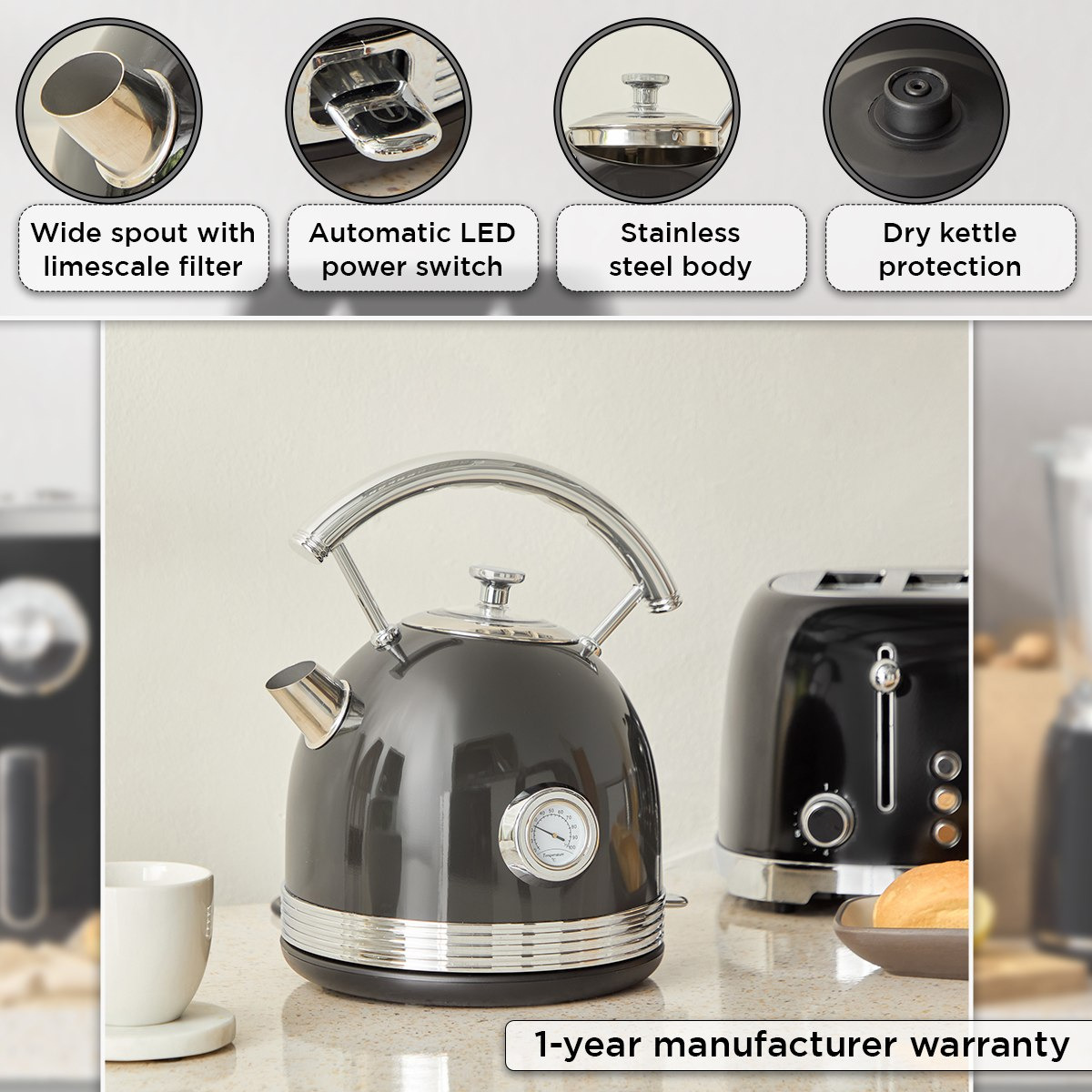 Elekt 2200 W Automatic Dome Shape Kettle - 1.7 L-hbxhomeware-hbxkitchen-image-4
