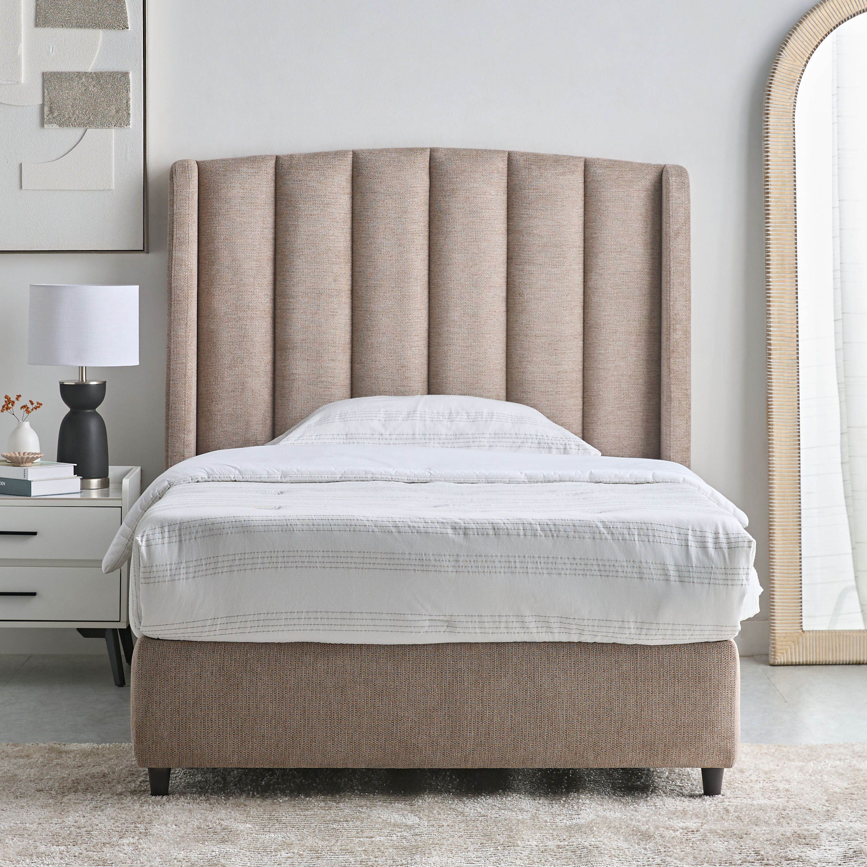 سرير توين منجد من ماين لويس - 120x200 سم-hbxbedroom-bedsandbedsets-upholsteredbeds-twin-image-2