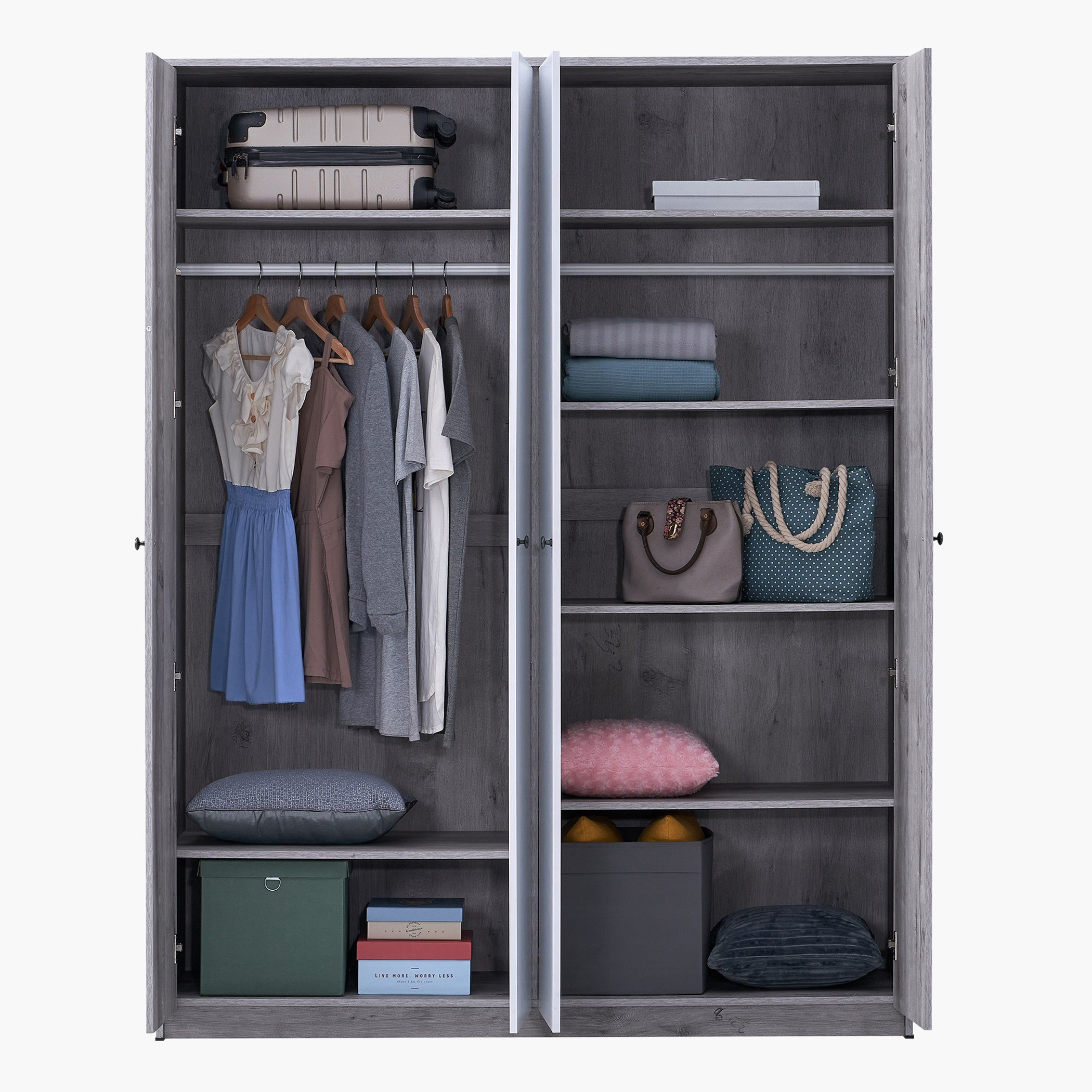 خزانة ملابس 4 أبواب - دالاس من موڤو -hbxfurniture-wardrobes-image-4