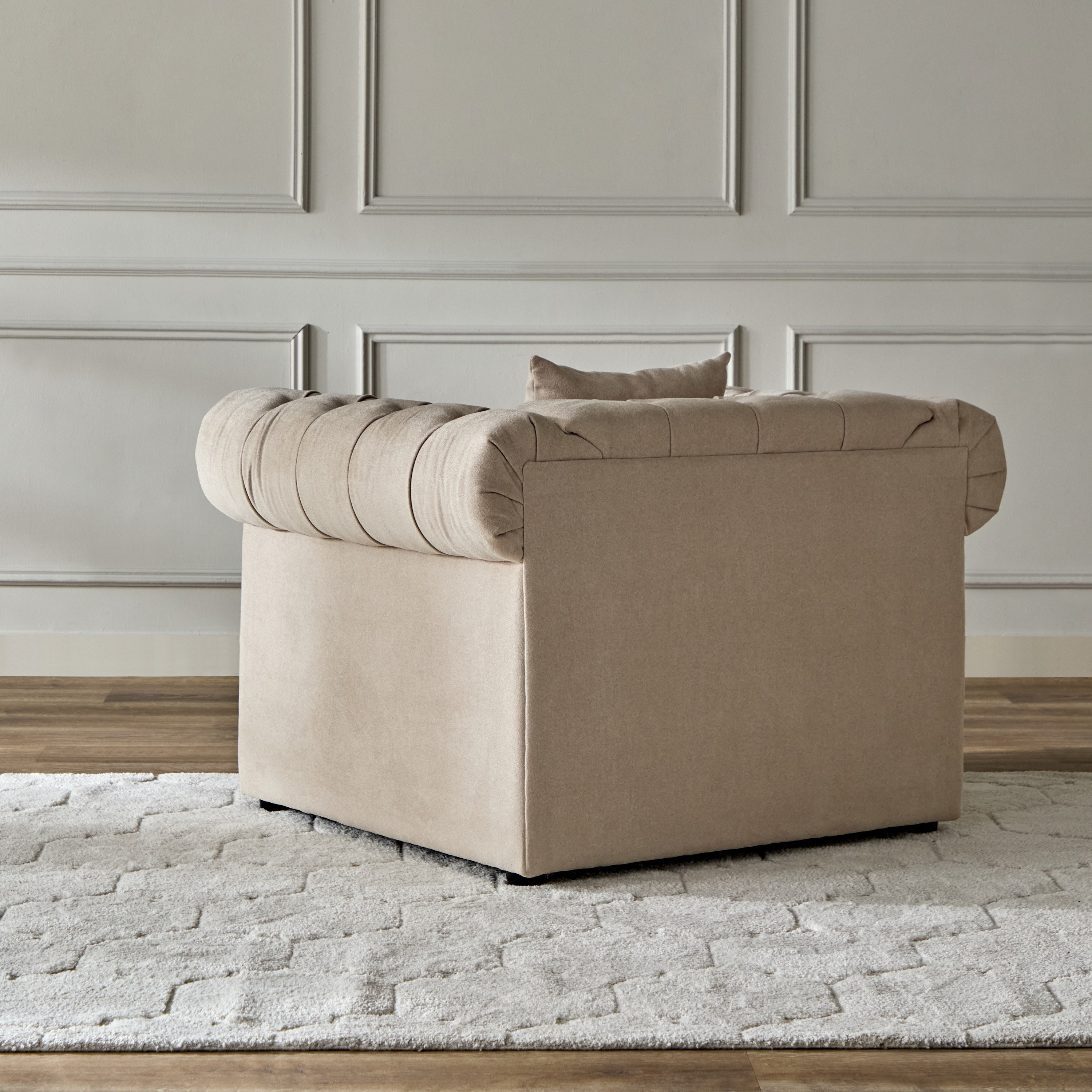 Cypress Fabric Armchair Sofa with 1 Cushion-hbxfurniture-sofasandarmchairs-armchairs-image-3