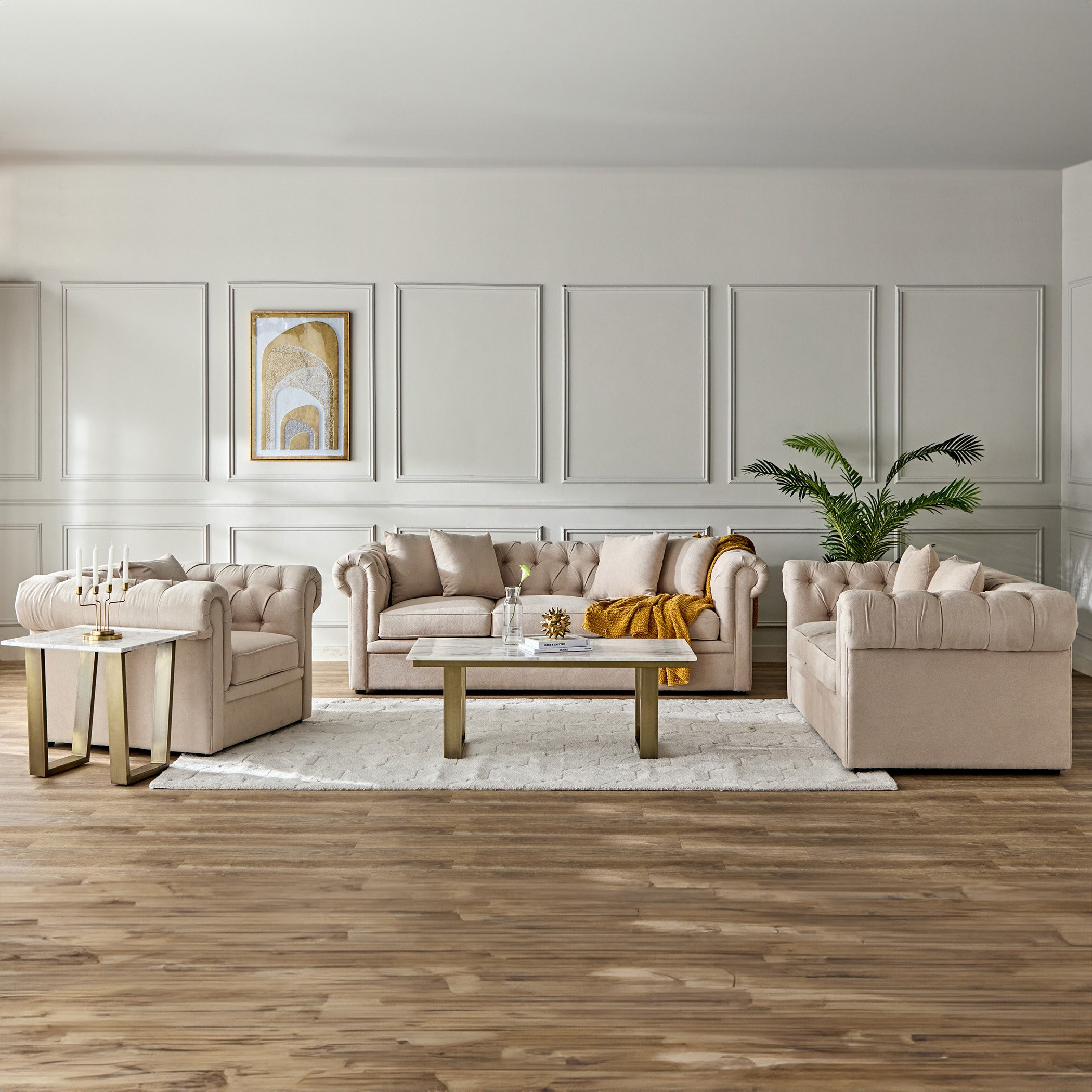 Cypress Fabric Armchair Sofa with 1 Cushion-hbxfurniture-sofasandarmchairs-armchairs-image-8