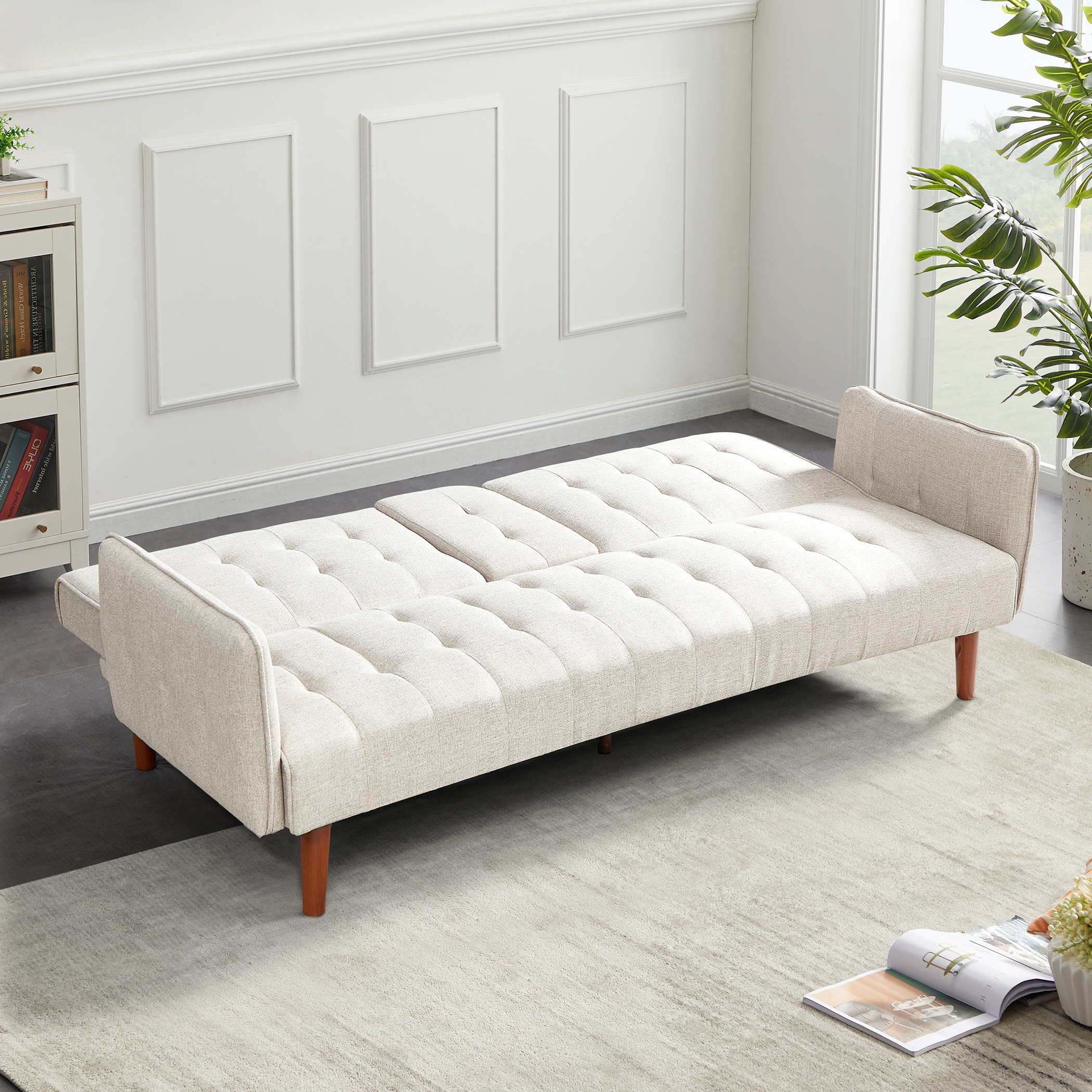 كنبة سرير قماش 3 مقاعد مع حاملي أكواب من دبلن-hbxfurniture-sofasandarmchairs-sofabeds-image-3