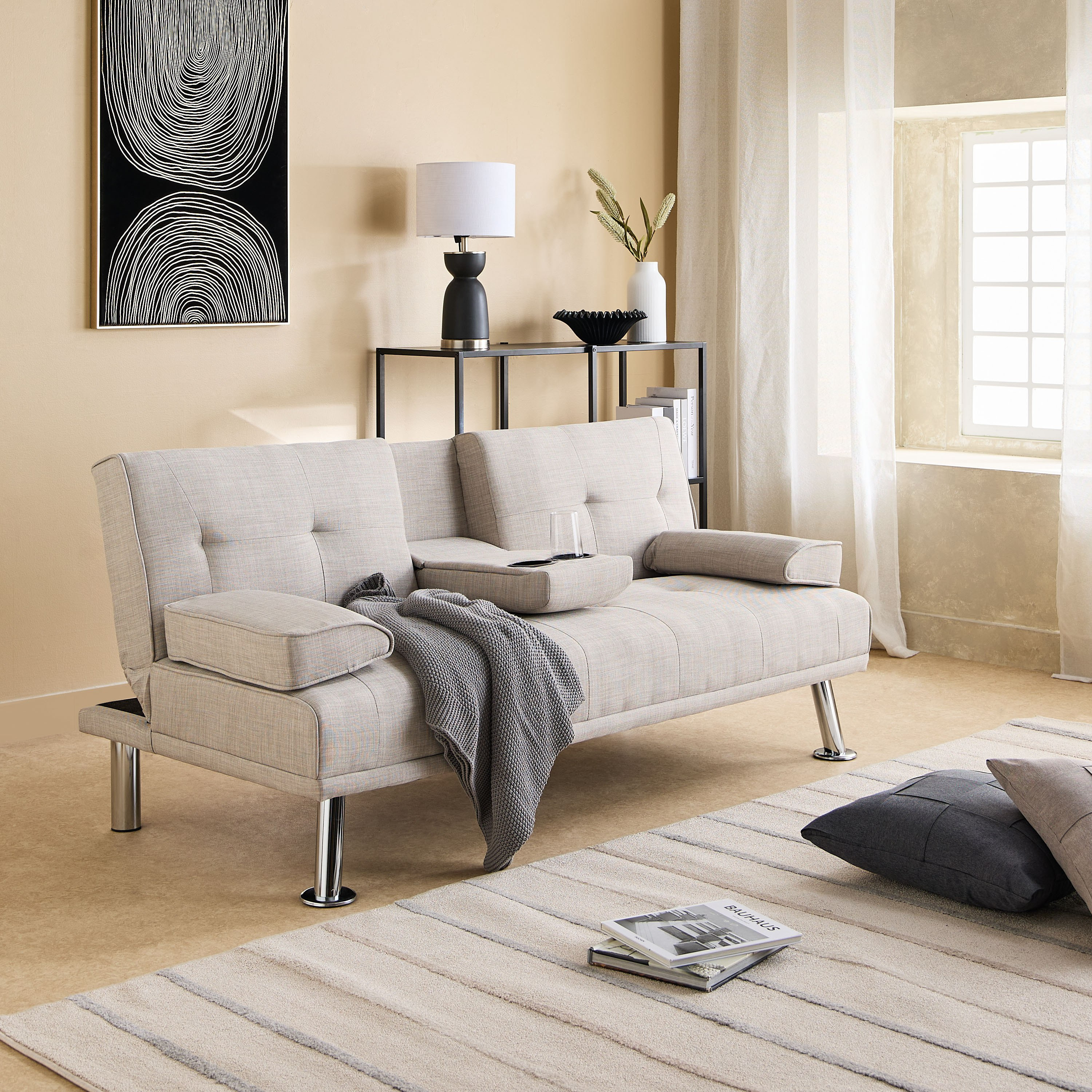 Linda 3-Seater Fabric Sofa Bed with 2 Cupholders-hbxfurniture-sofasandarmchairs-sofabeds-image-10