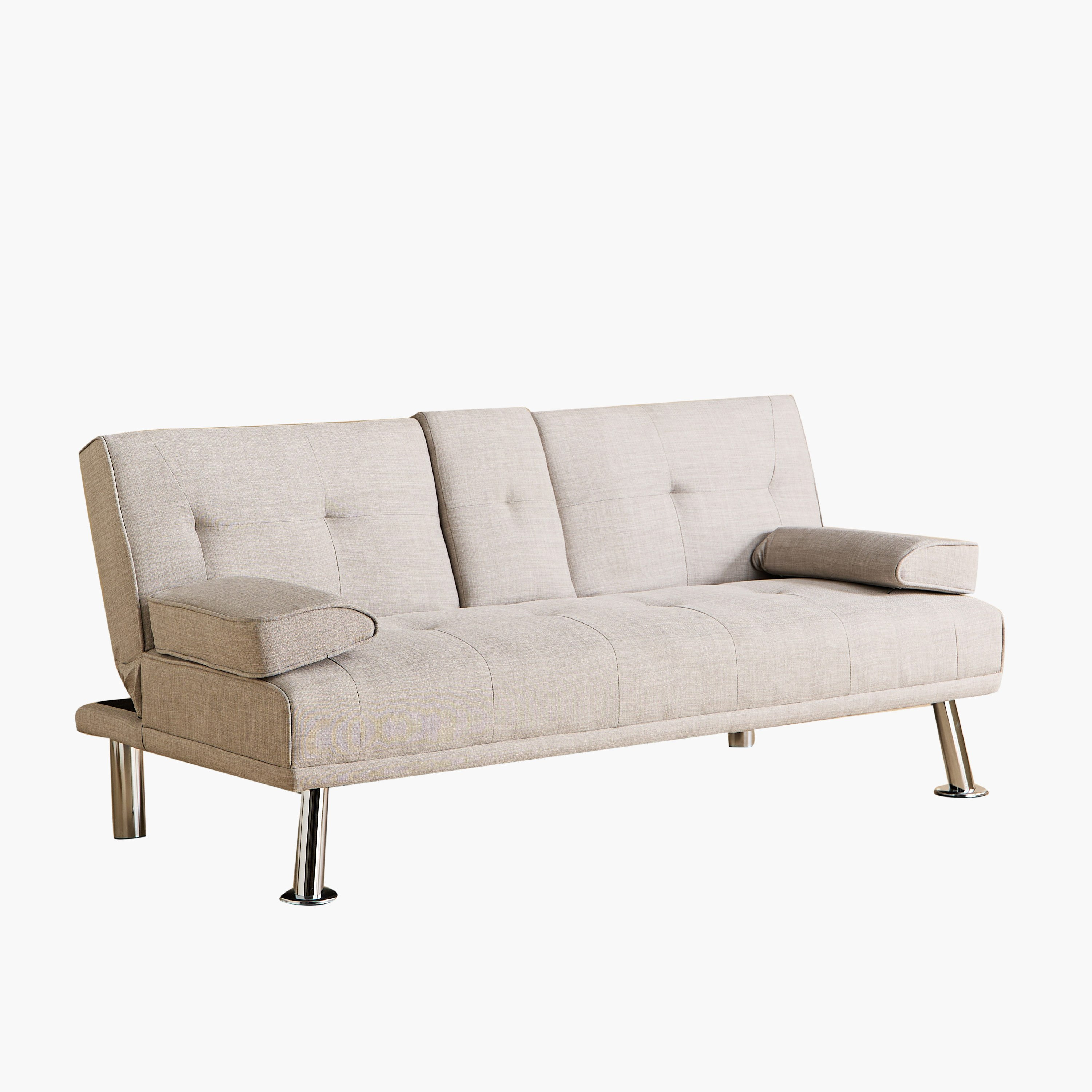 Linda 3-Seater Fabric Sofa Bed with 2 Cupholders-hbxfurniture-sofasandarmchairs-sofabeds-image-11
