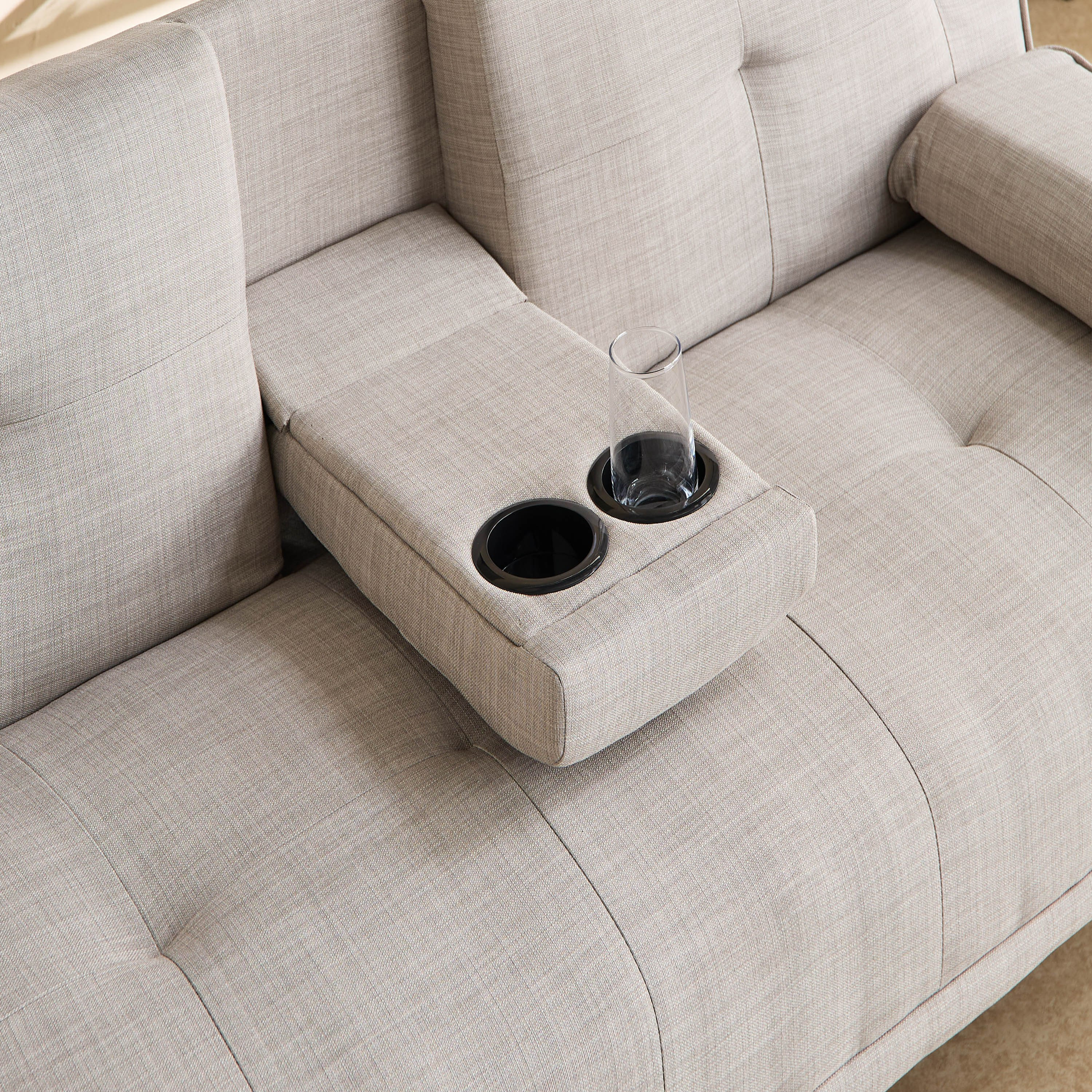 Linda 3-Seater Fabric Sofa Bed with 2 Cupholders-hbxfurniture-sofasandarmchairs-sofabeds-image-8