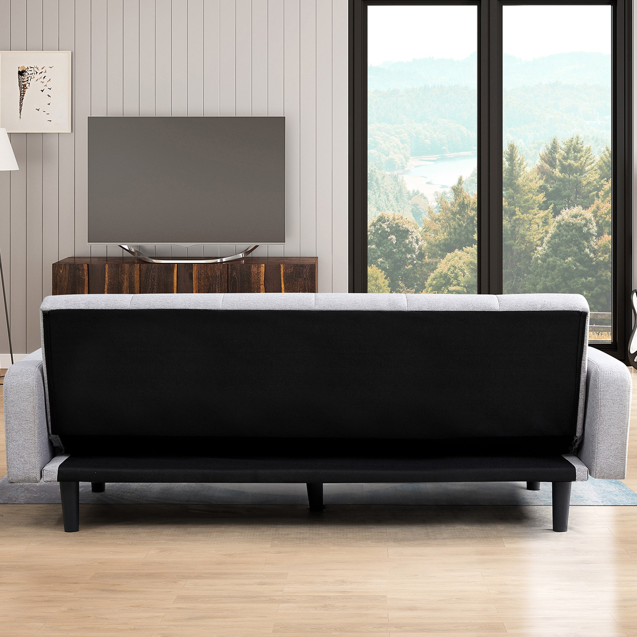 كنبة سرير قماش 3 مقاعد مع جيب جانبي من روما-hbxfurniture-sofasandarmchairs-sofabeds-image-6