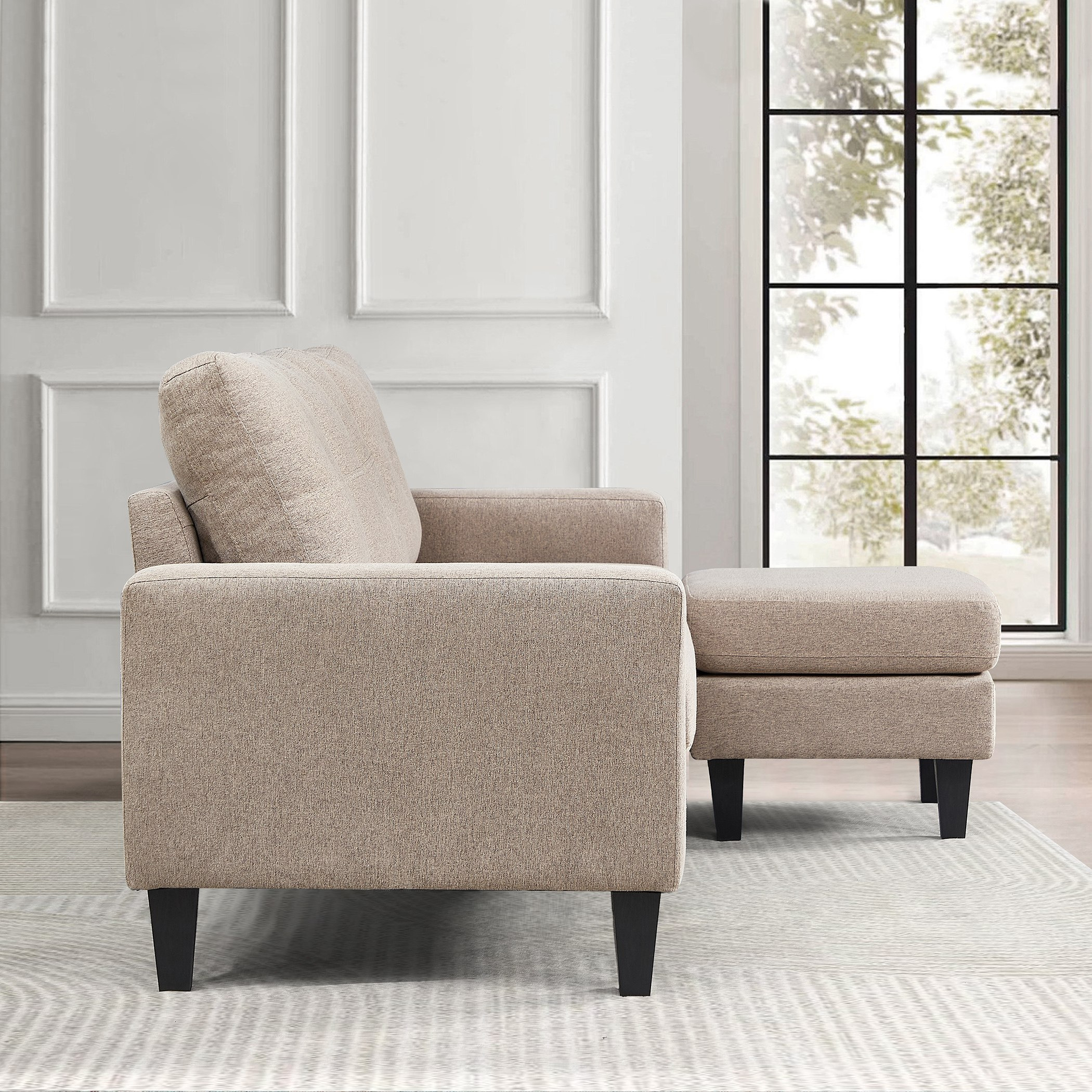 كنبة ركنية قماش قابلة للعكس 3 مقاعد - سافاير-hbxlivingroom-sofasandarmchairs-cornersofas-image-2