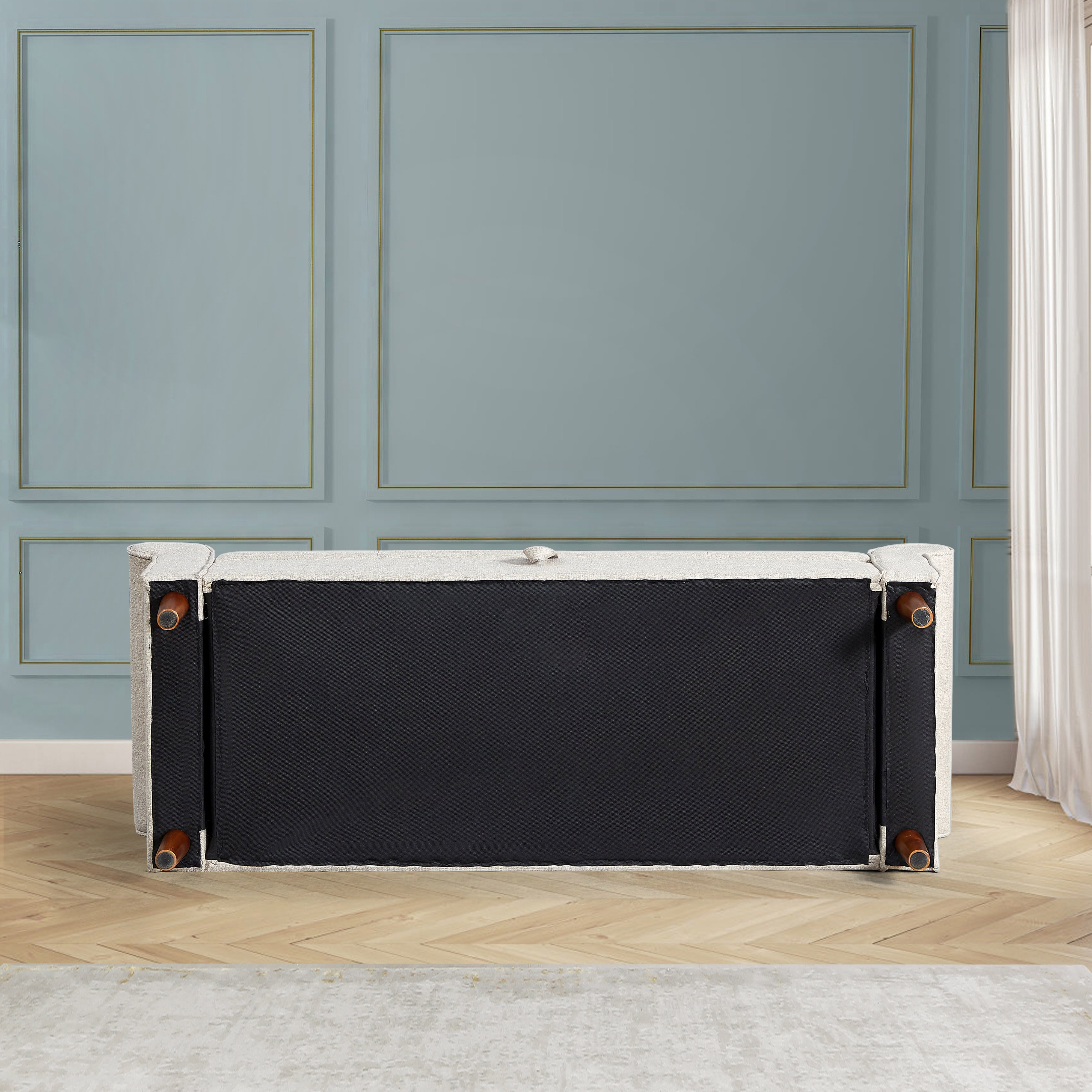 مقعد  بنش سرير قماش 3 مقاعد مع مساحة تخزين - باريس من موڤو-hbxfurniture-sofasandarmchairs-benches-image-5