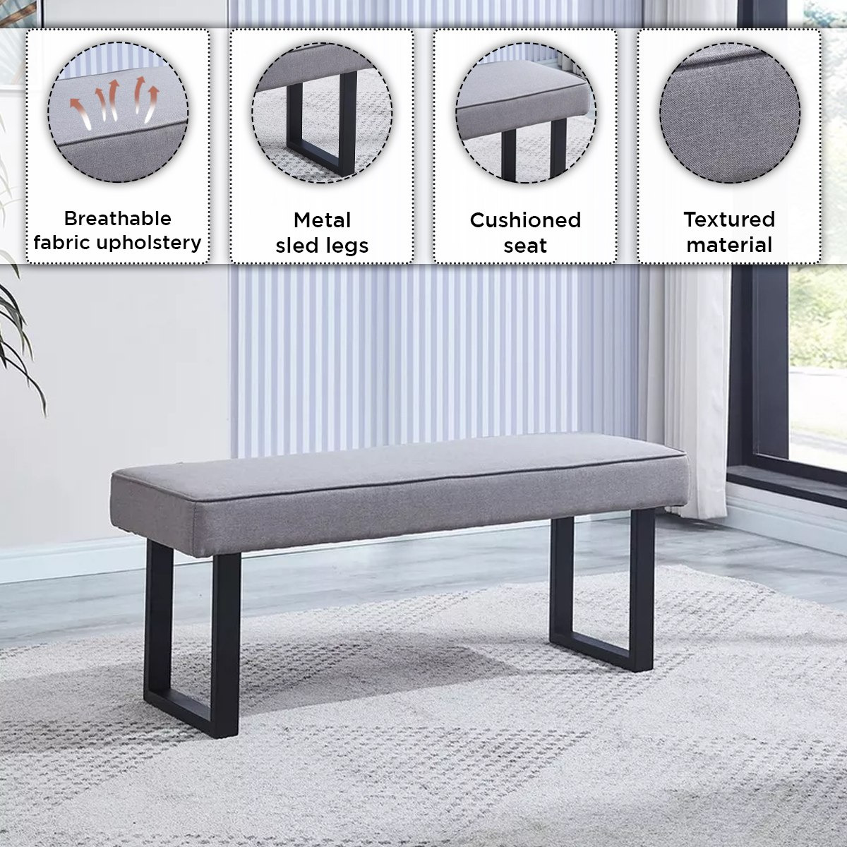 Kanoi 6-Seater Corner Dining Set with Bench-hbxfurniture-diningtablesandsets-diningsets-sixseater-image-5
