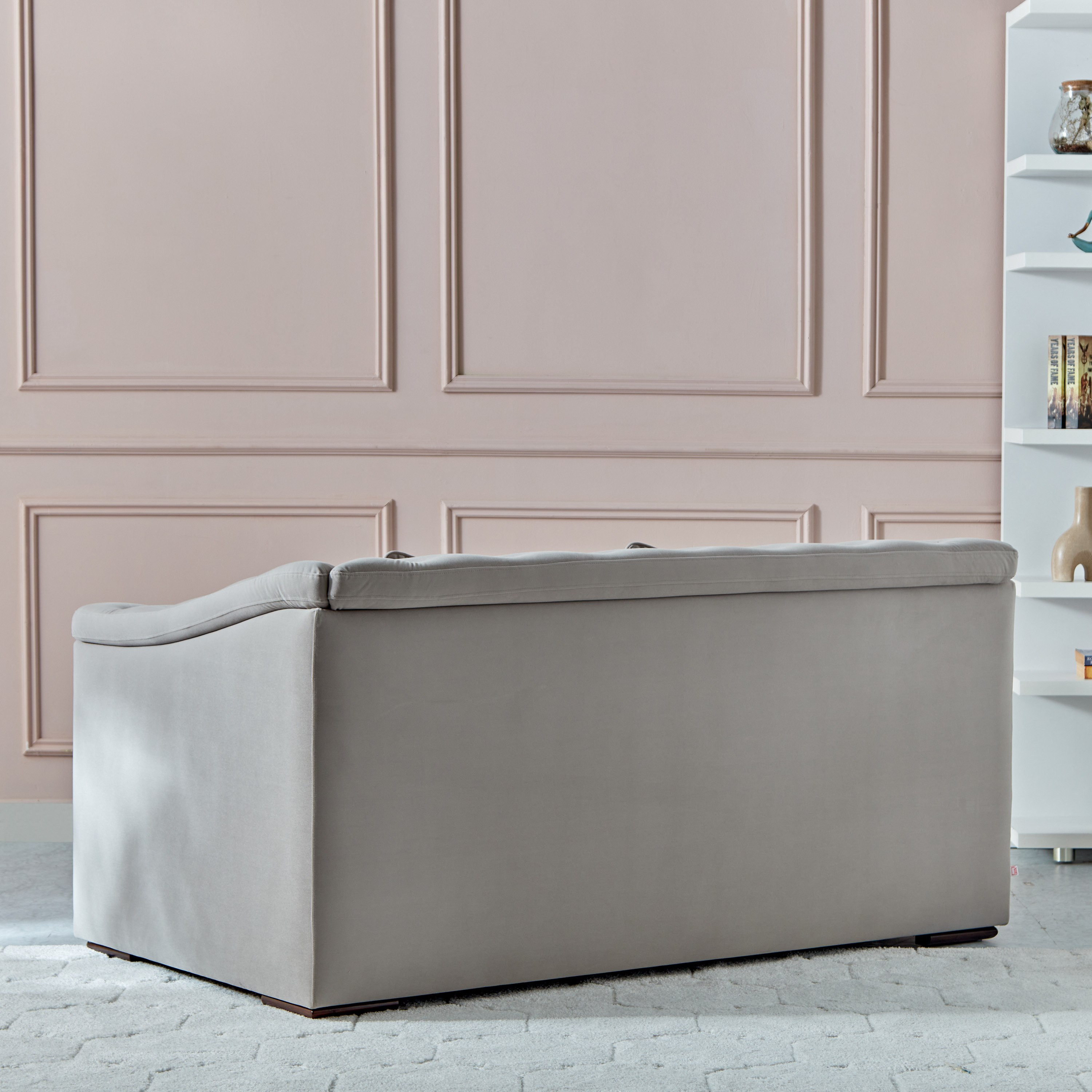 كنبة قماش مخملية بمقعدين مع وسادتين من سندريلا-hbxlivingroom-sofasandarmchairs-sofas-image-3
