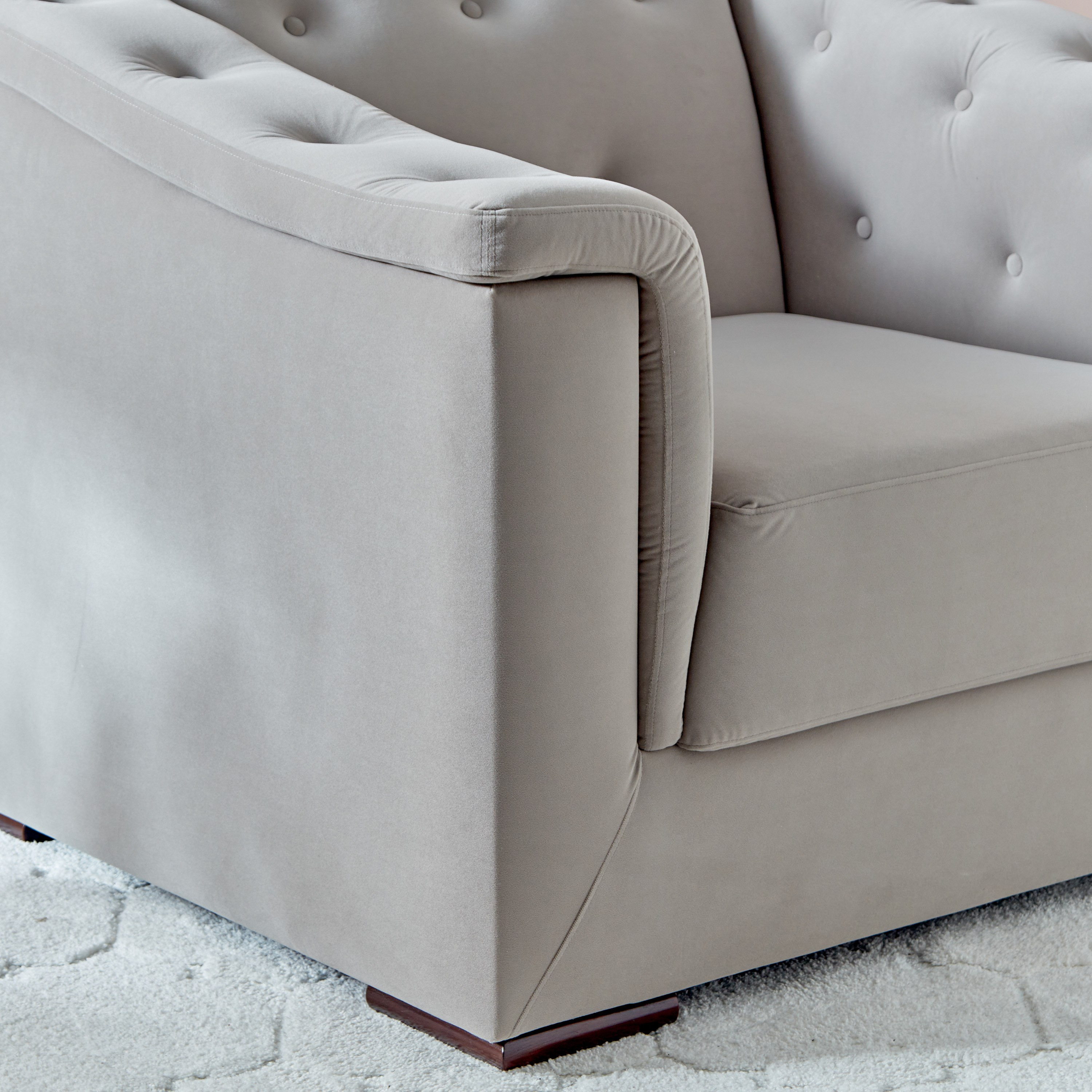 Cinderella Velvet Armchair Sofa with Cushion-hbxlivingroom-sofasandarmchairs-sofas-image-5