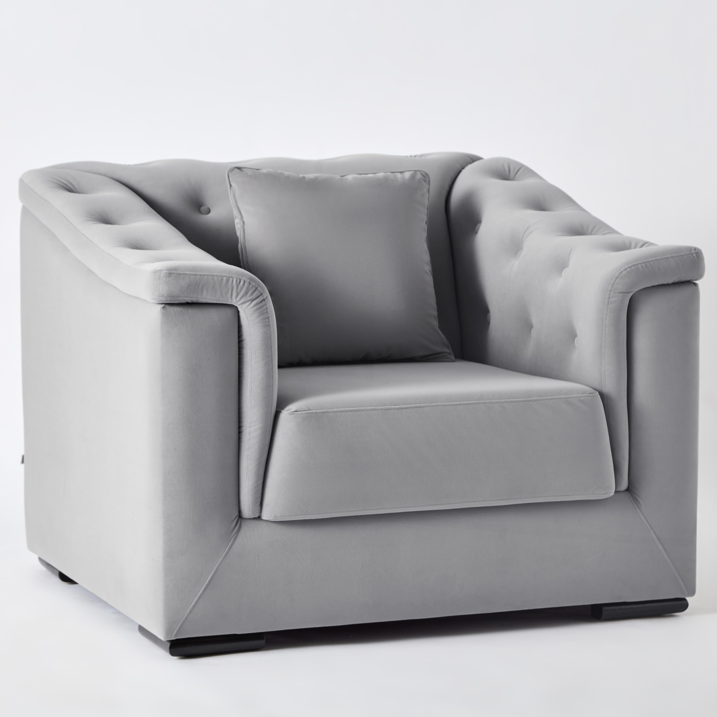 Cinderella Velvet Armchair Sofa with Cushion-hbxlivingroom-sofasandarmchairs-sofas-image-9