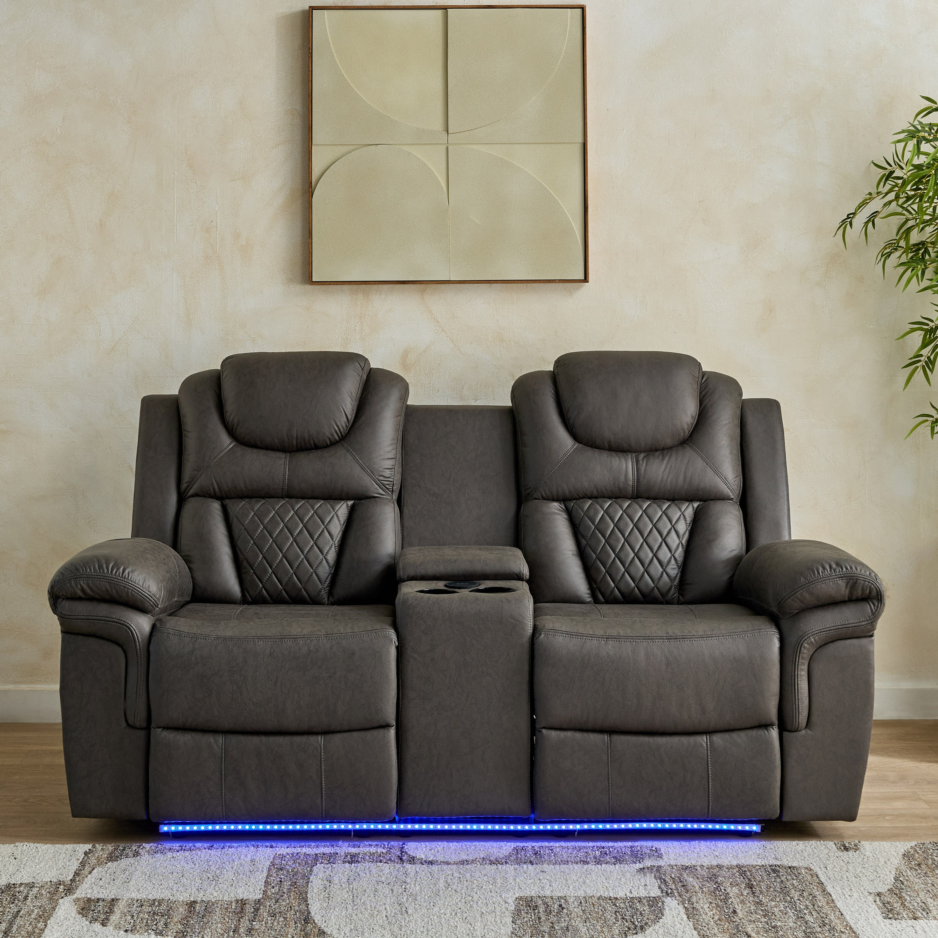 Miranda 2-Seater LED Strip Fabric Recliner with Console and Wireless Charging-hbxlivingroom-sofasandarmchairs-sofas-image-3