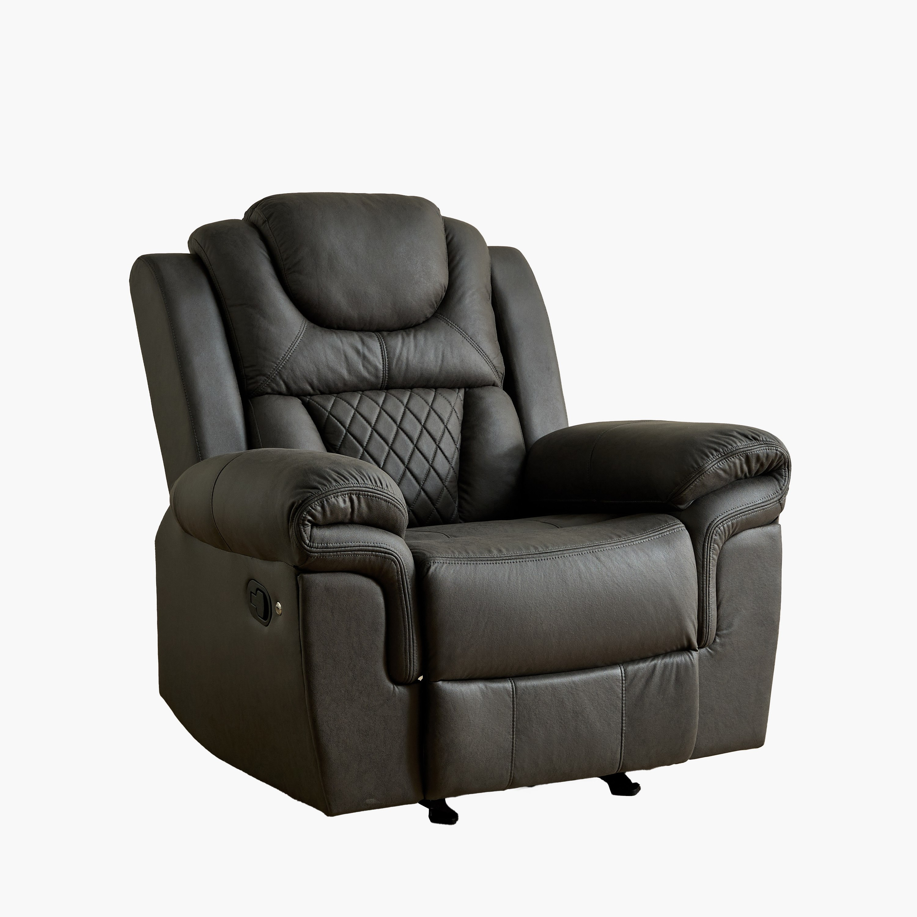Miranda Armchair Fabric Recliner with Rocker and LED Strip-hbxfurniture-sofasandarmchairs-reclinersofas-image-11