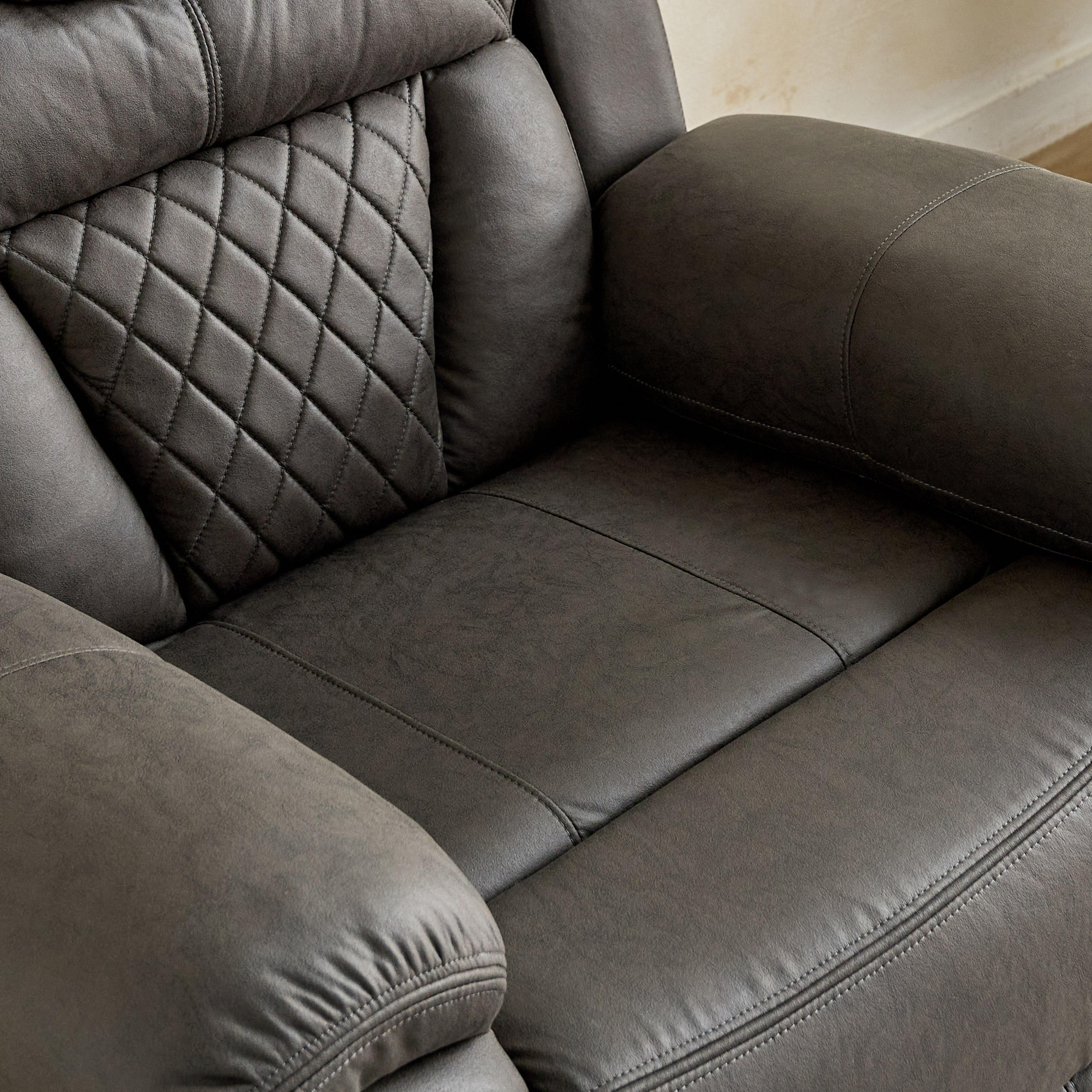 Miranda Armchair Fabric Recliner with Rocker and LED Strip-hbxfurniture-sofasandarmchairs-reclinersofas-image-7