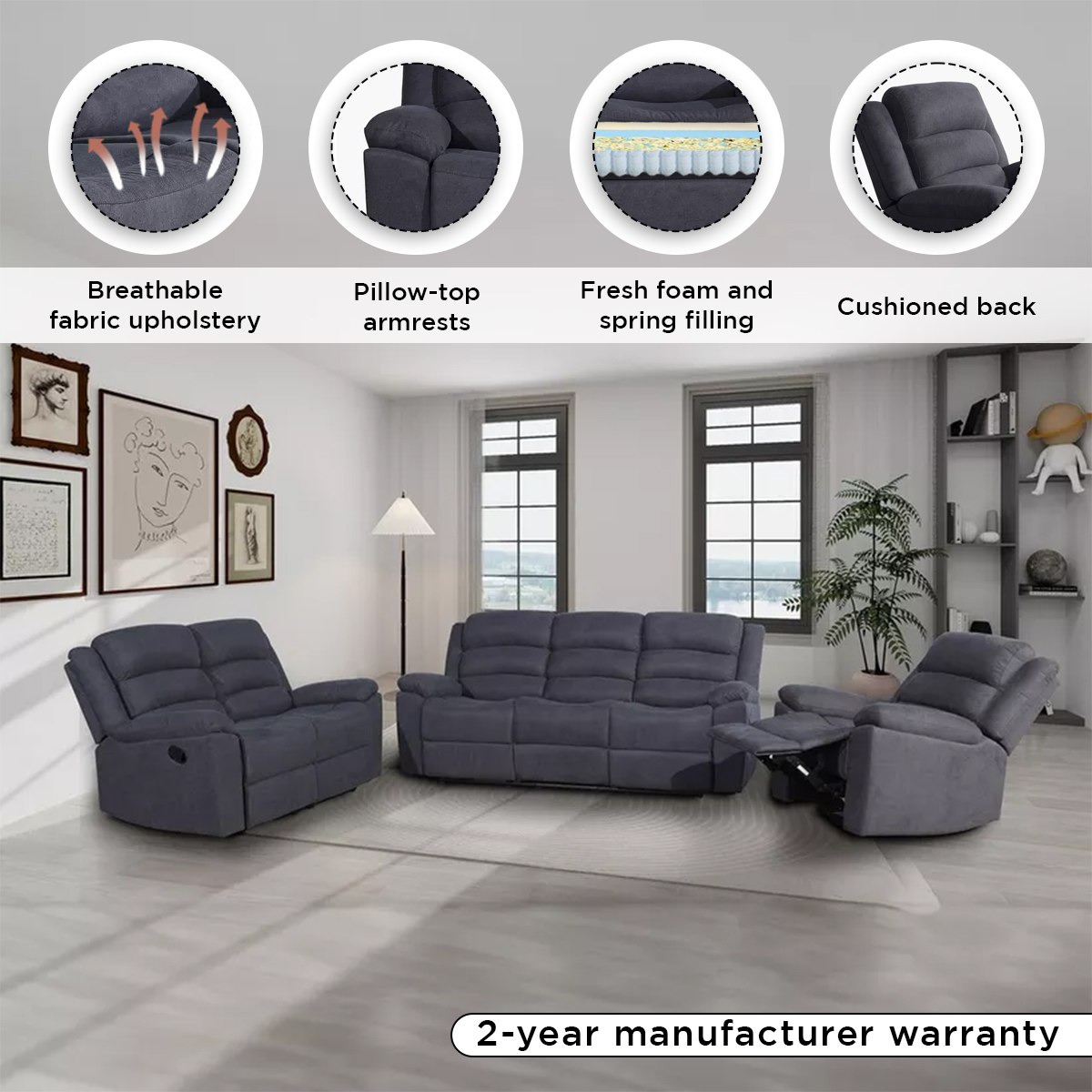 Zenobia Fabric Armchair Recliner-hbxfurniture-sofasandarmchairs-reclinersofas-image-4