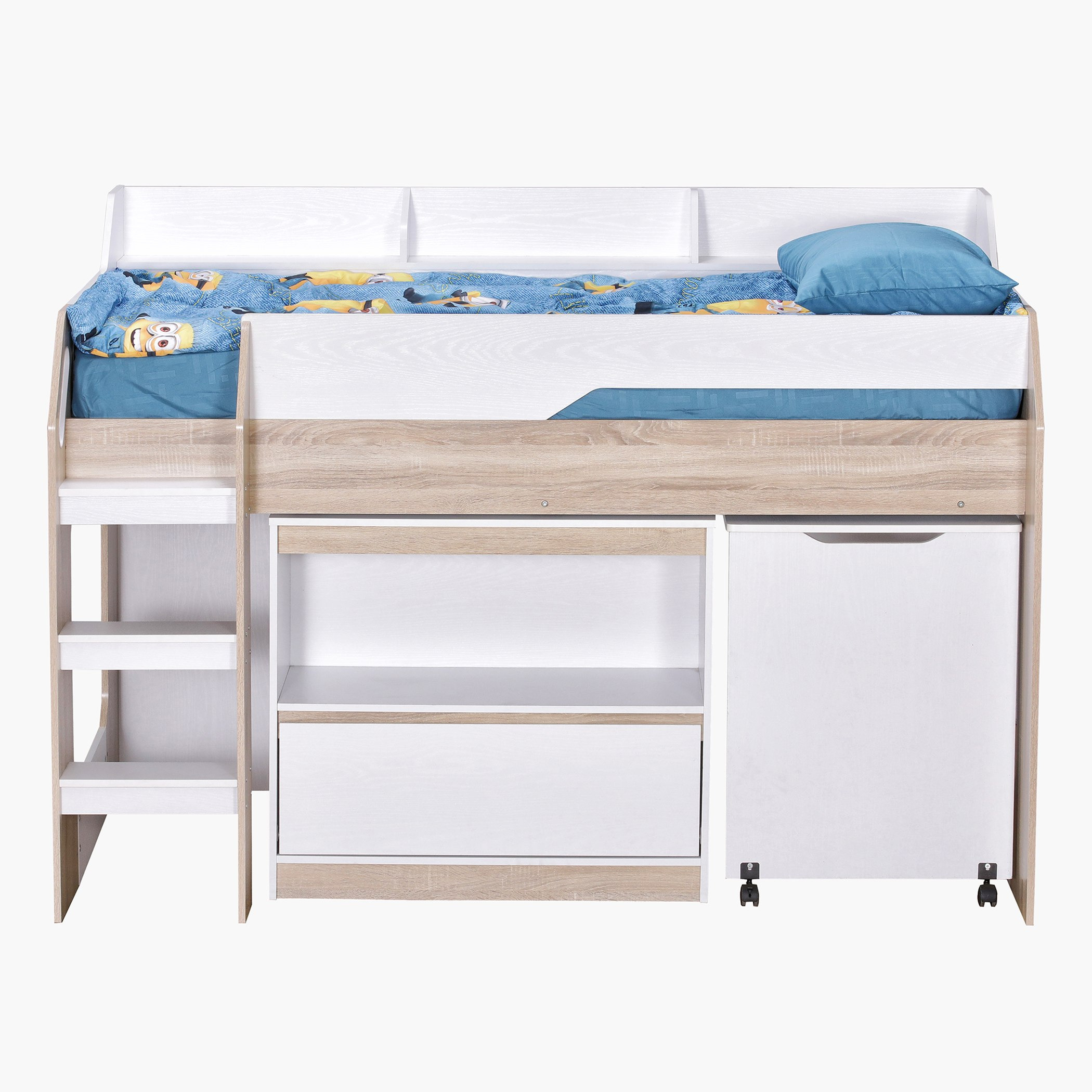 سرير فردي مع مكتب دراسة ومساحة تخزين ميد سليبر من كولتروب أفيان - 90x190 سم-hbxkidsandyouth-bedsandbedsets-bunkbeds-single-image-2