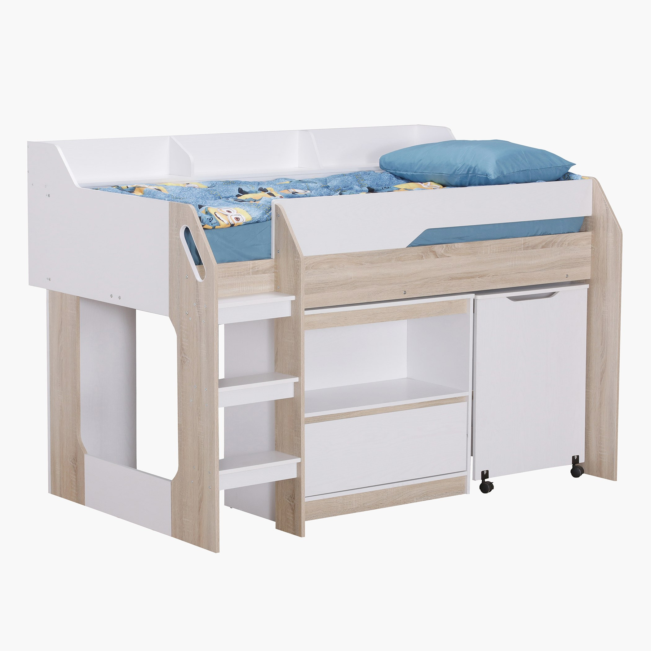 سرير فردي مع مكتب دراسة ومساحة تخزين ميد سليبر من كولتروب أفيان - 90x190 سم-hbxkidsandyouth-bedsandbedsets-bunkbeds-single-image-3