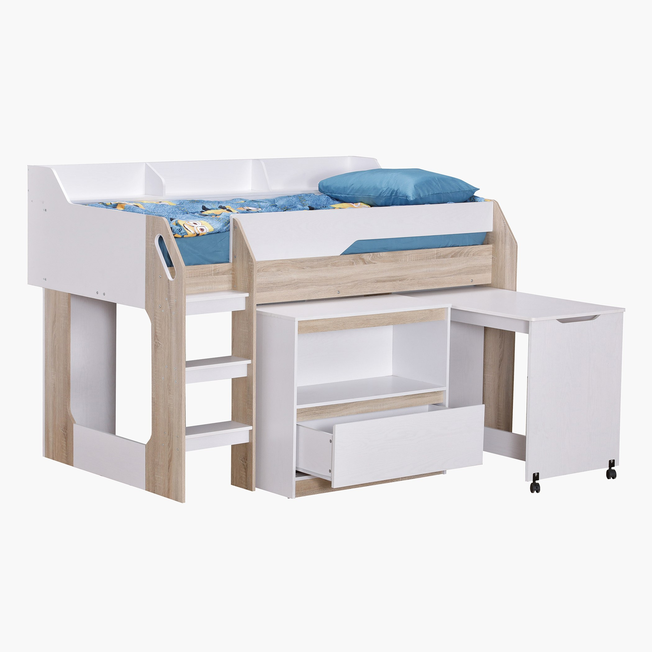 سرير فردي مع مكتب دراسة ومساحة تخزين ميد سليبر من كولتروب أفيان - 90x190 سم-hbxkidsandyouth-bedsandbedsets-bunkbeds-single-image-7